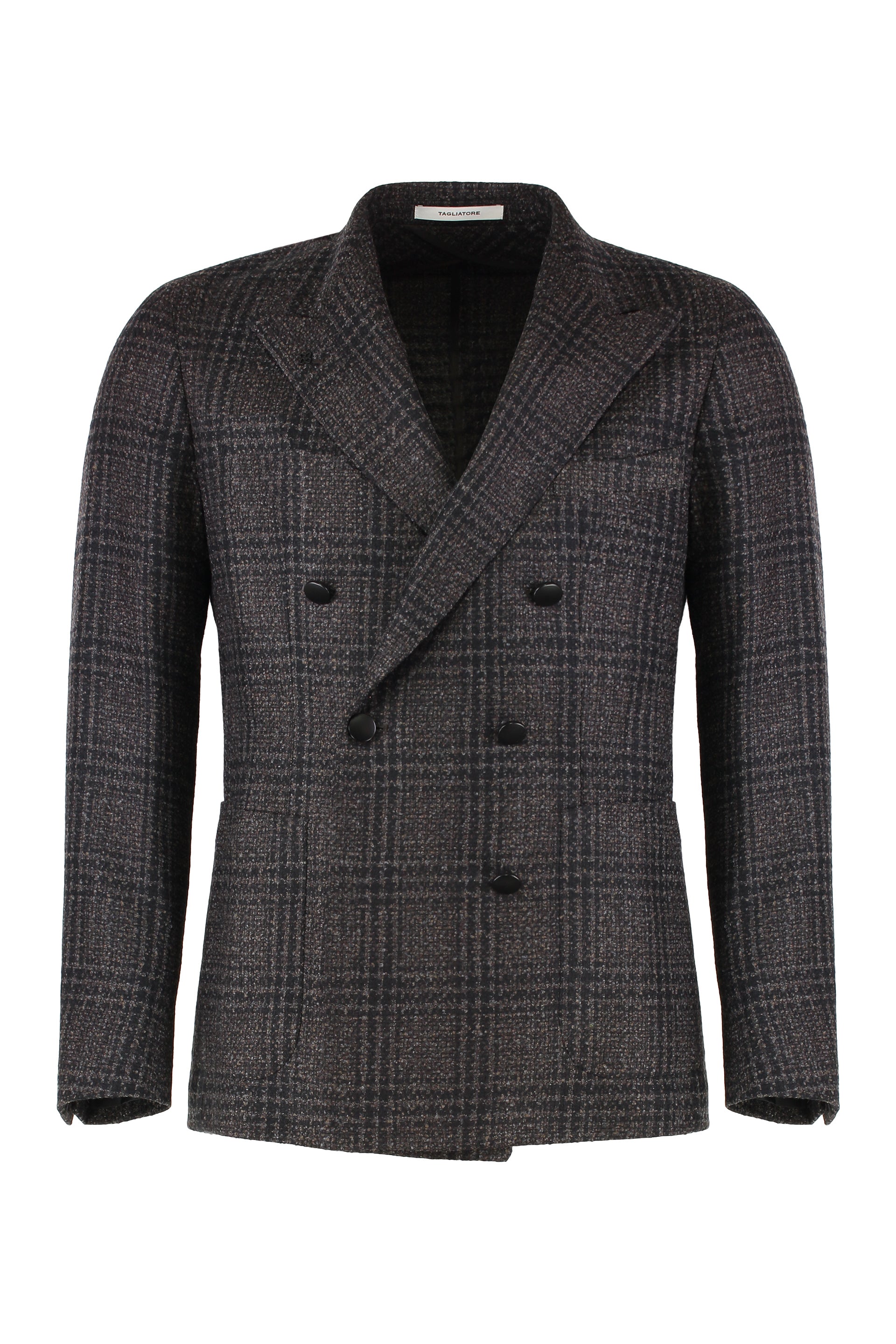 Double-breasted wool jacket