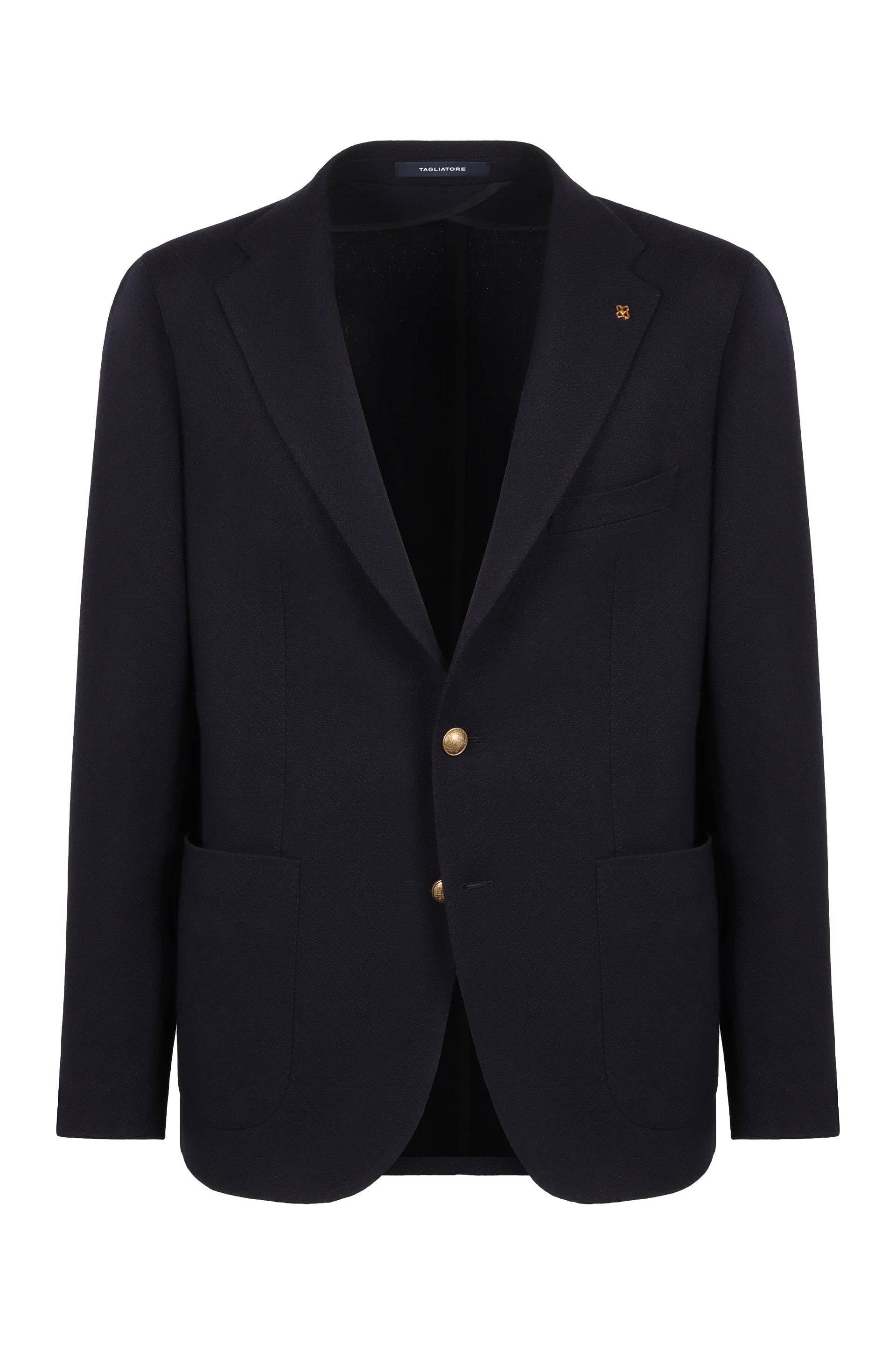 Single-breasted wool jacket