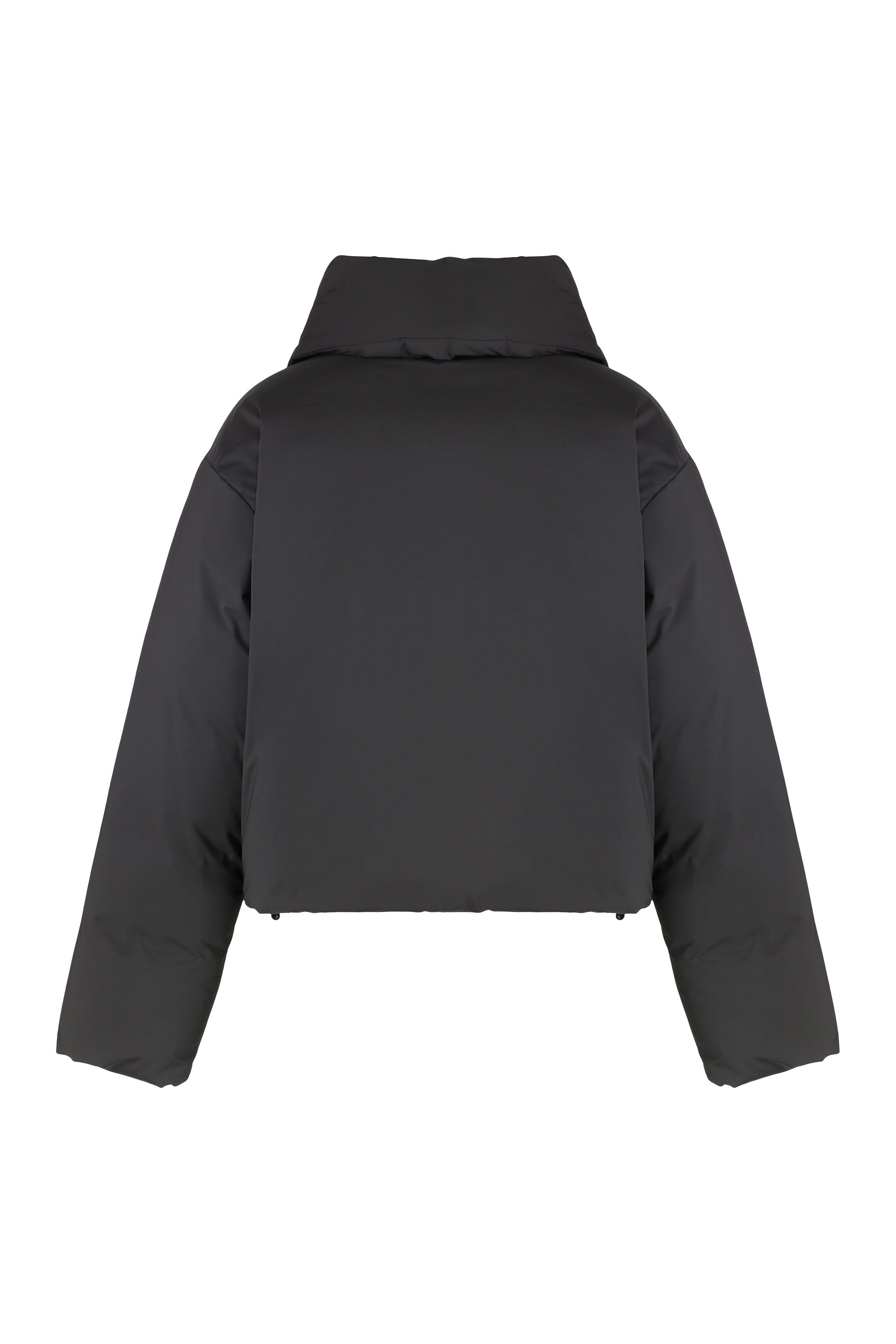 Tech fabric down jacket