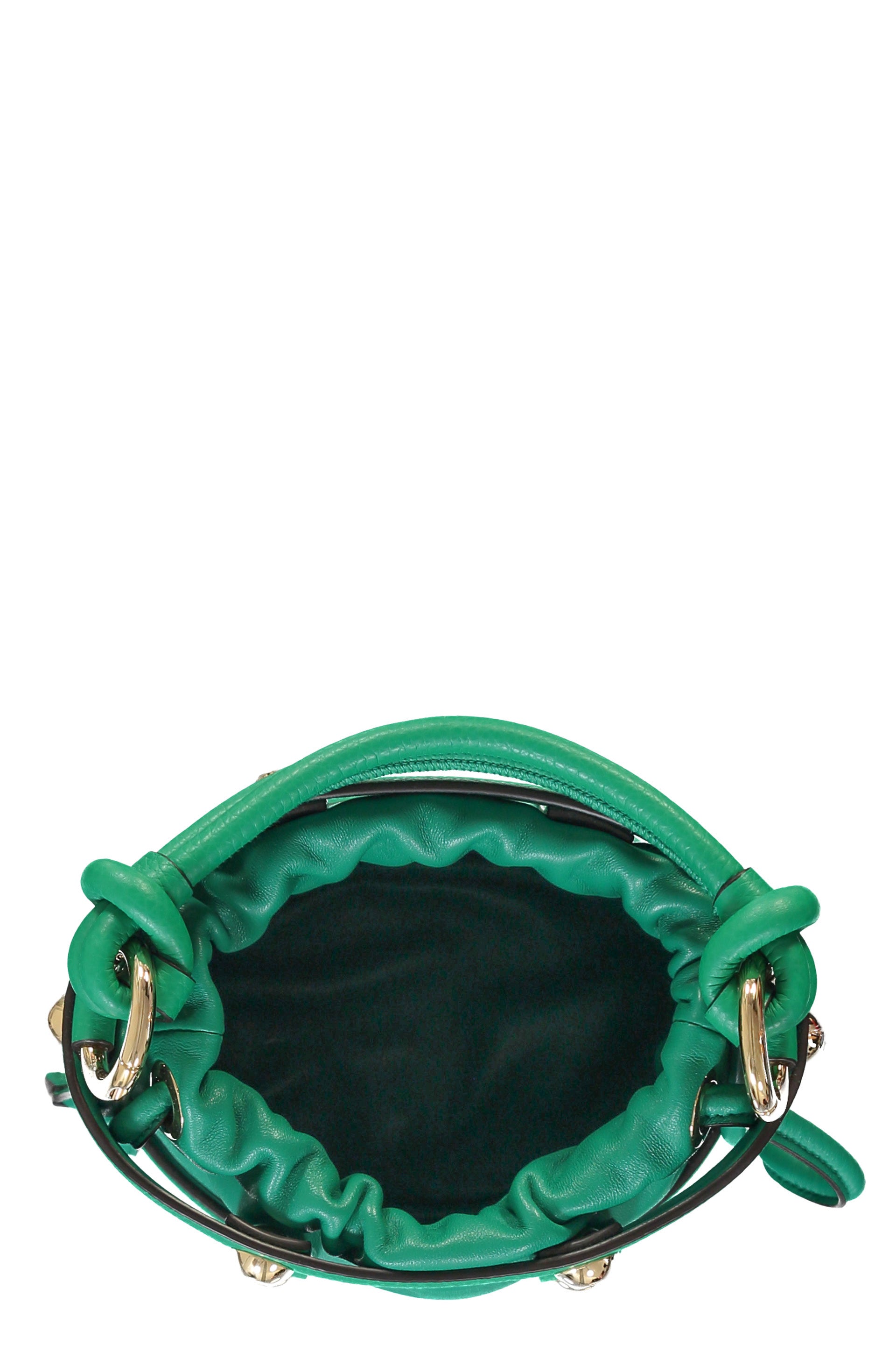 Leather bucket bag