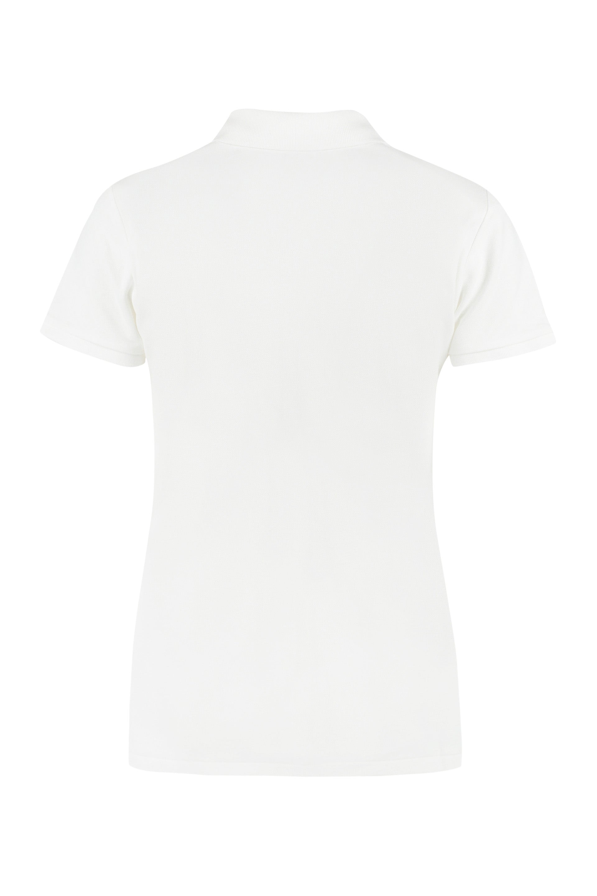 Stretch cotton piqué polo shirt