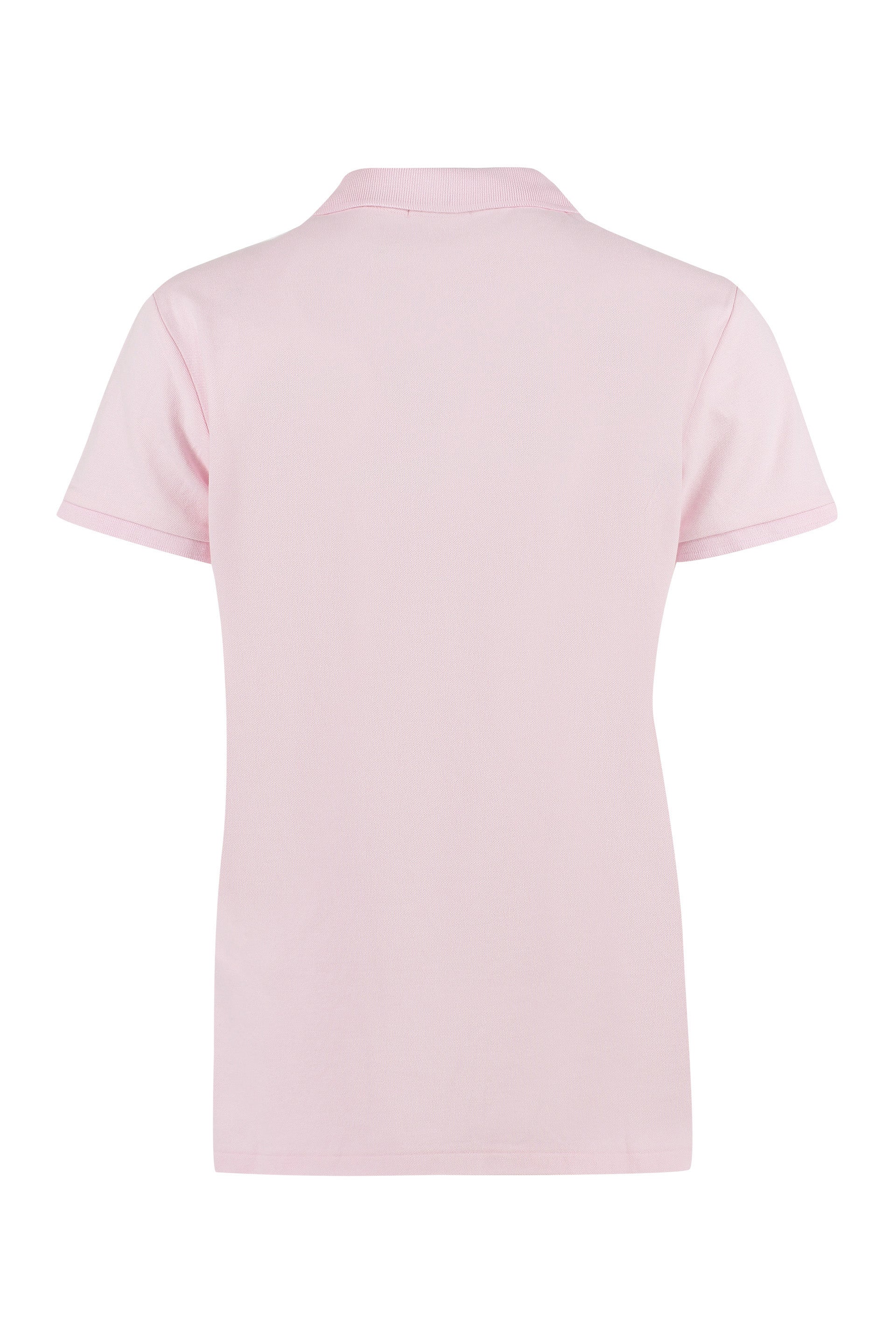 Stretch cotton piqué polo shirt