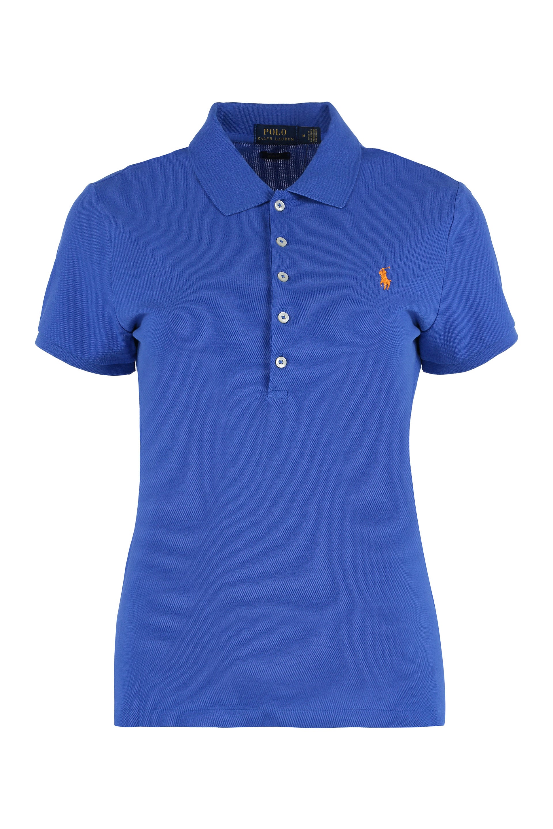 Cotton-piqué polo shirt