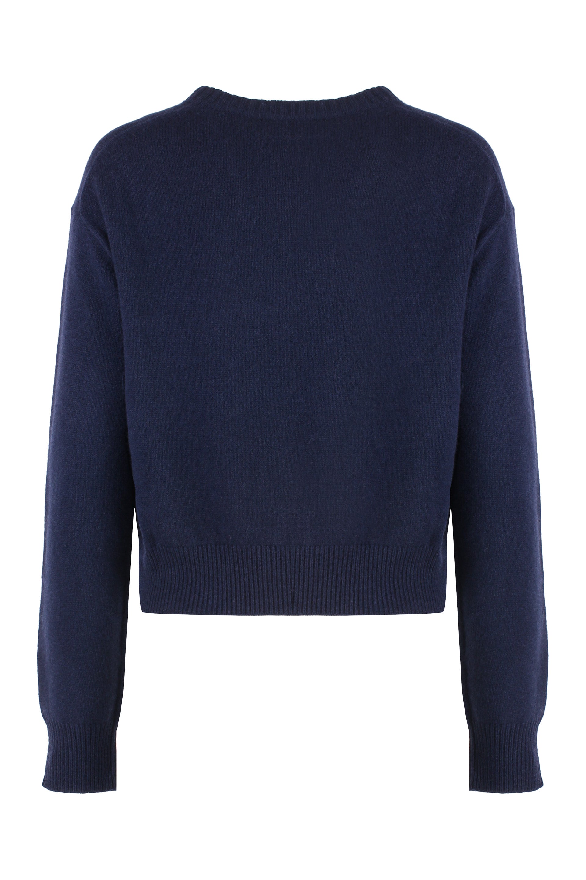 Wool-blend crew-neck sweater