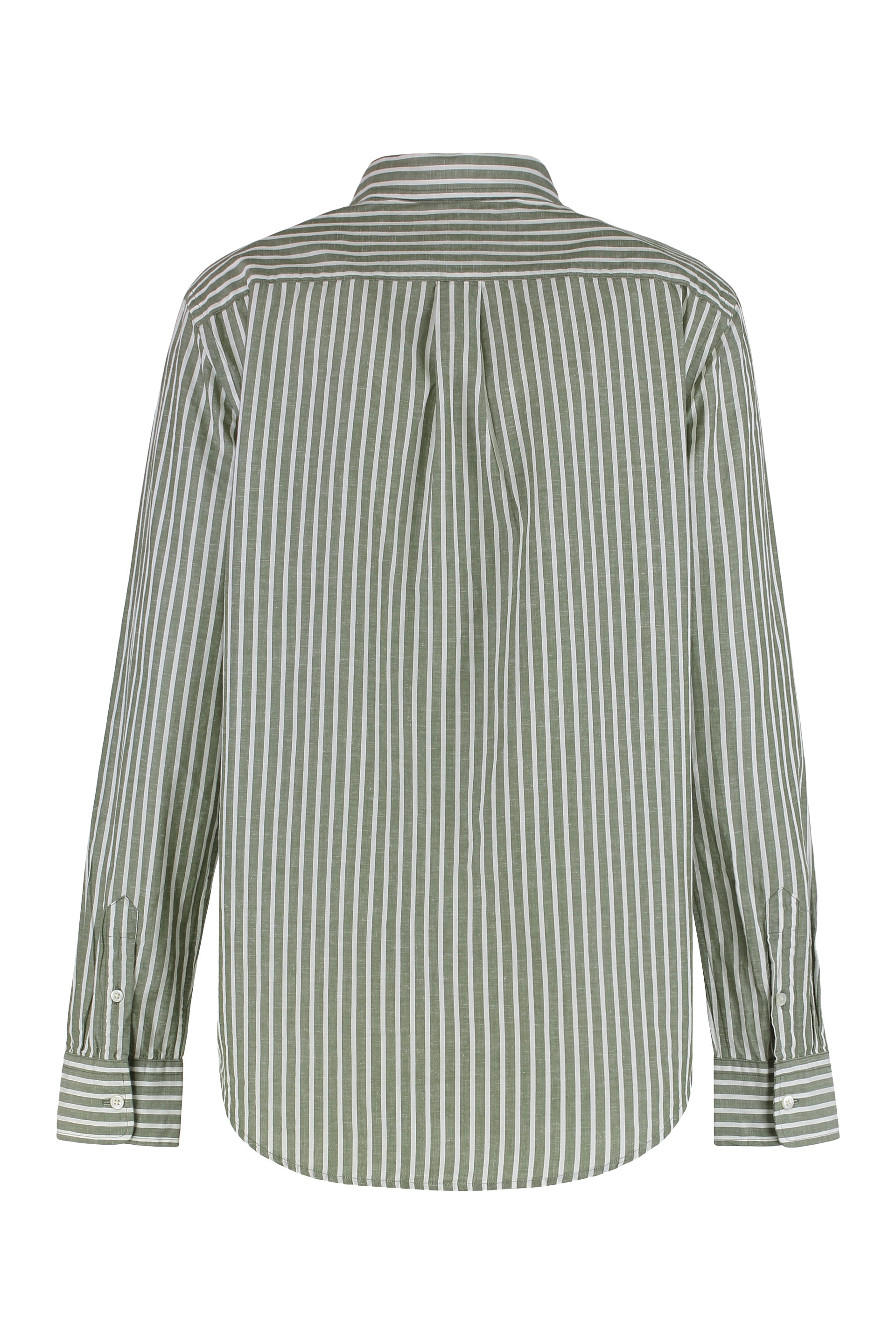 Shirt made of cotton and linen