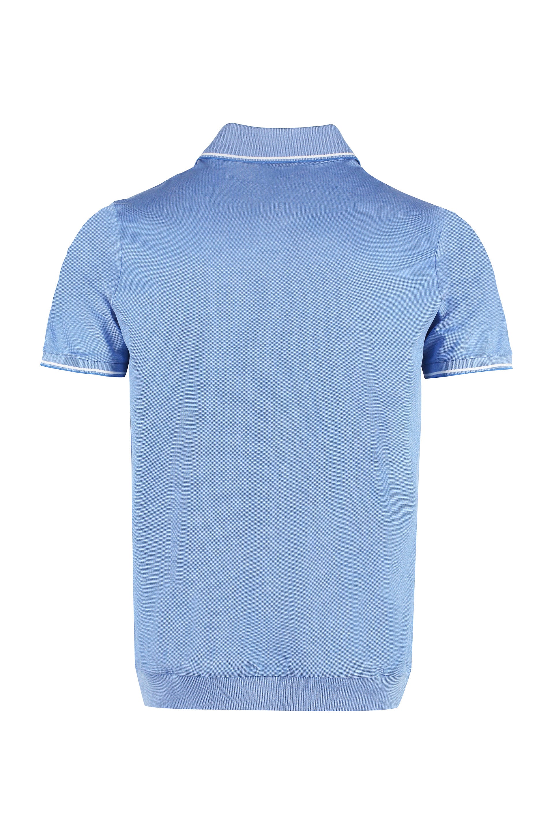 Short sleeve cotton polo shirt