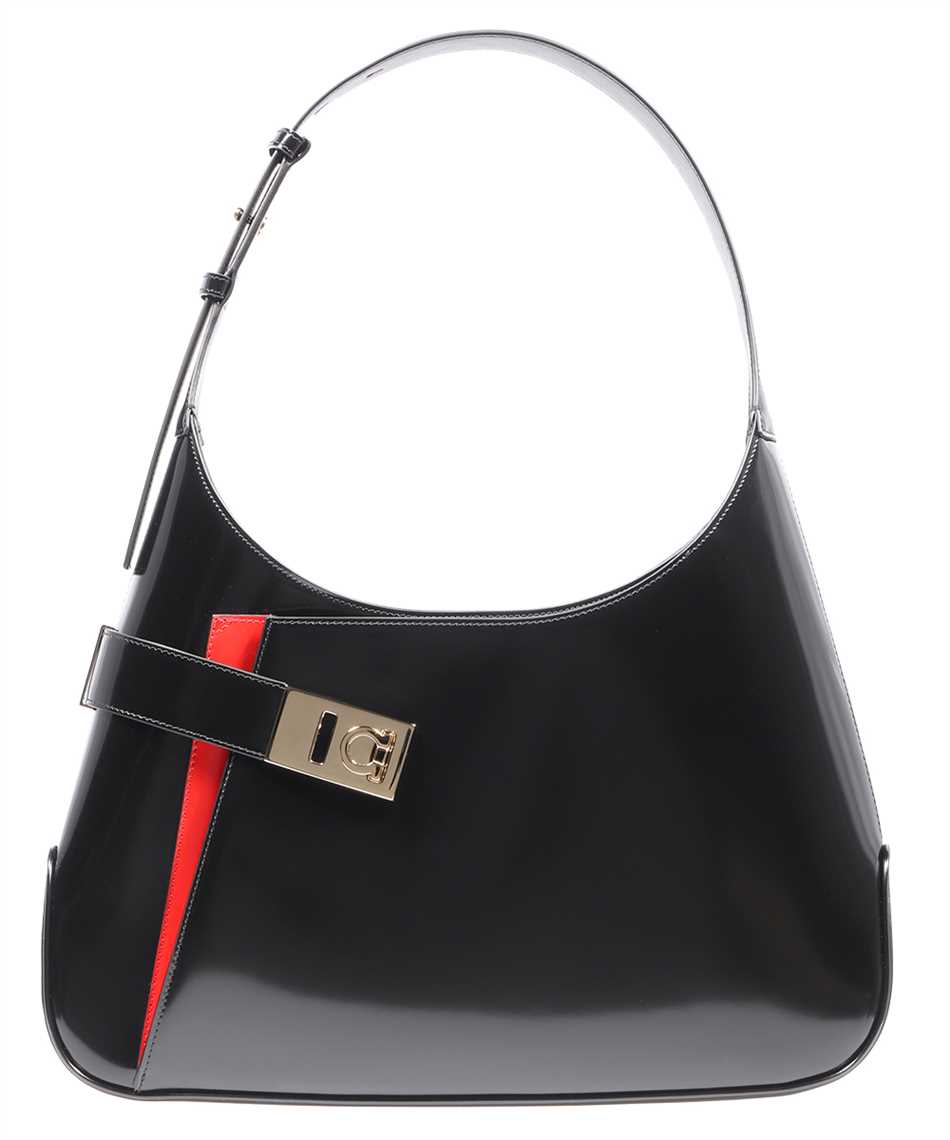 Leather shoulder bag