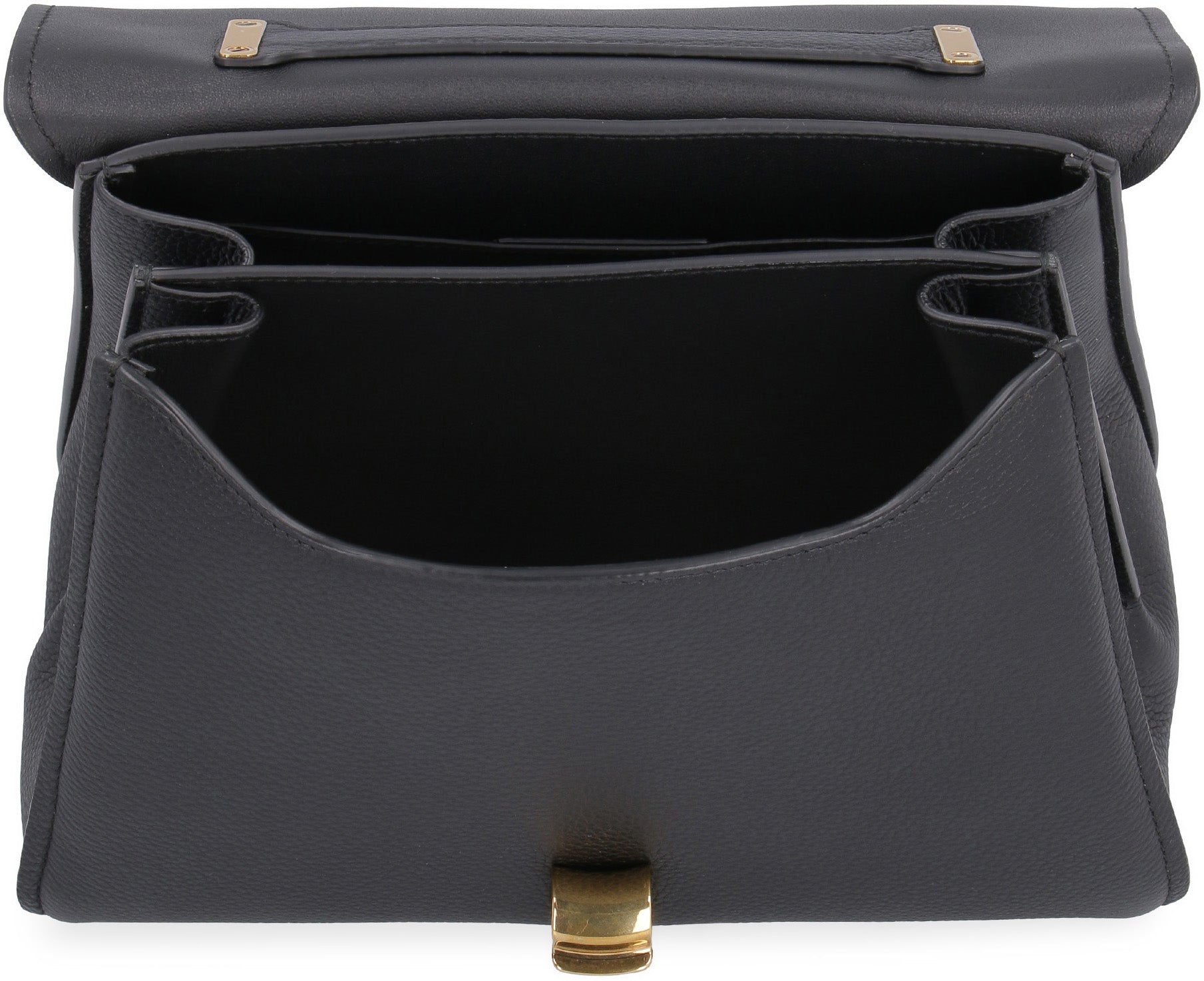 Gancini pebbled leather handbag