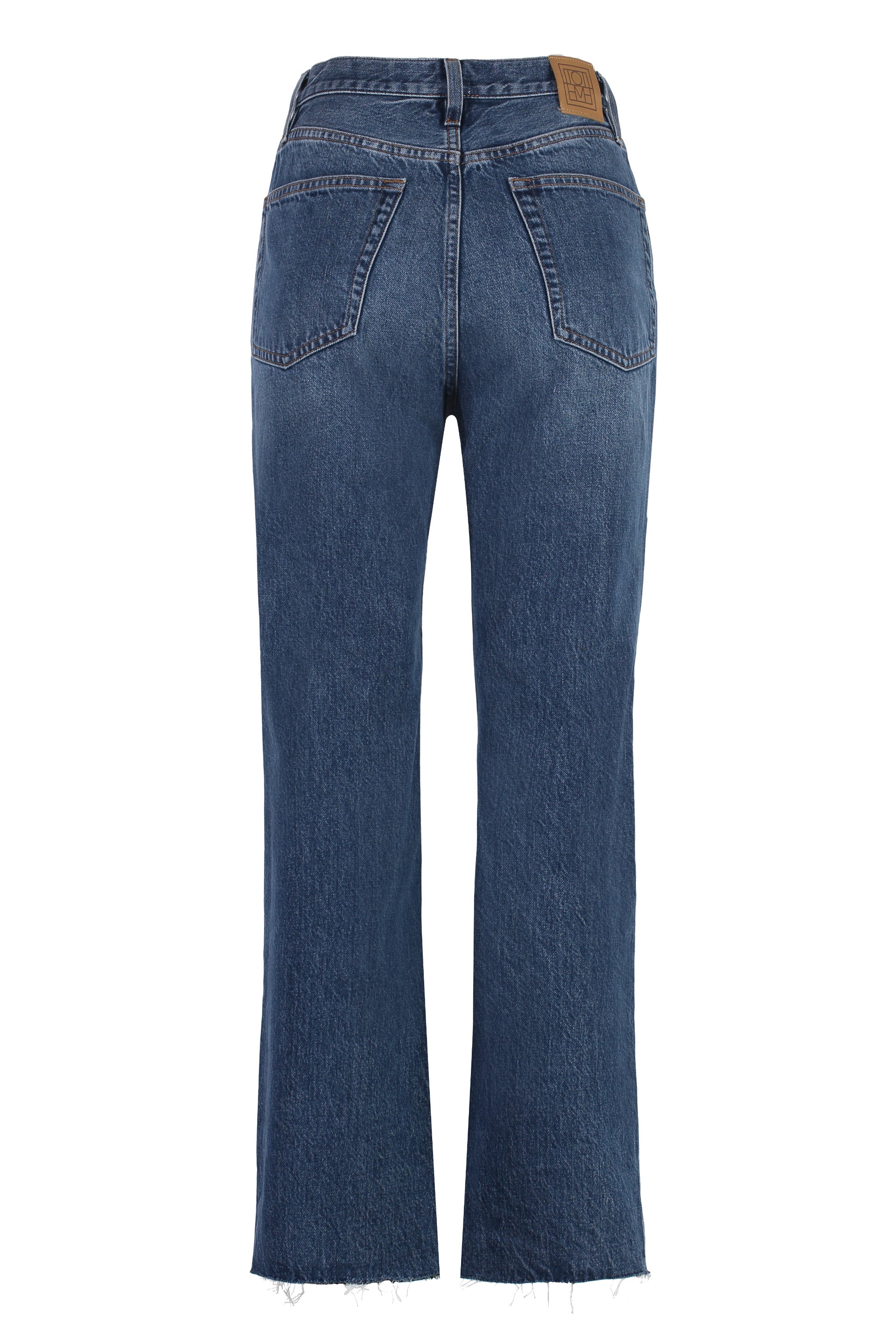 5-pocket straight-leg jeans