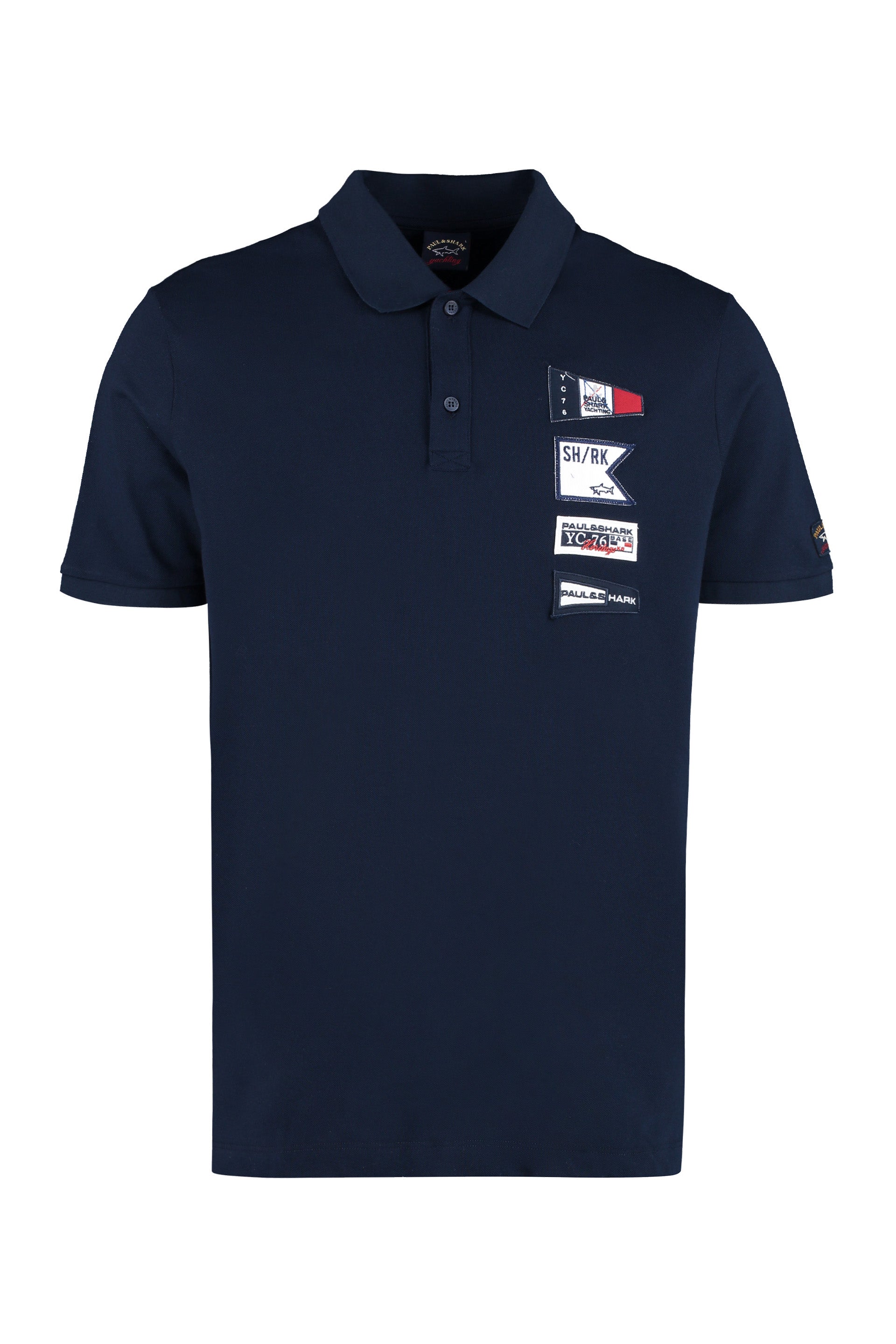 Cotton-piqué polo shirt