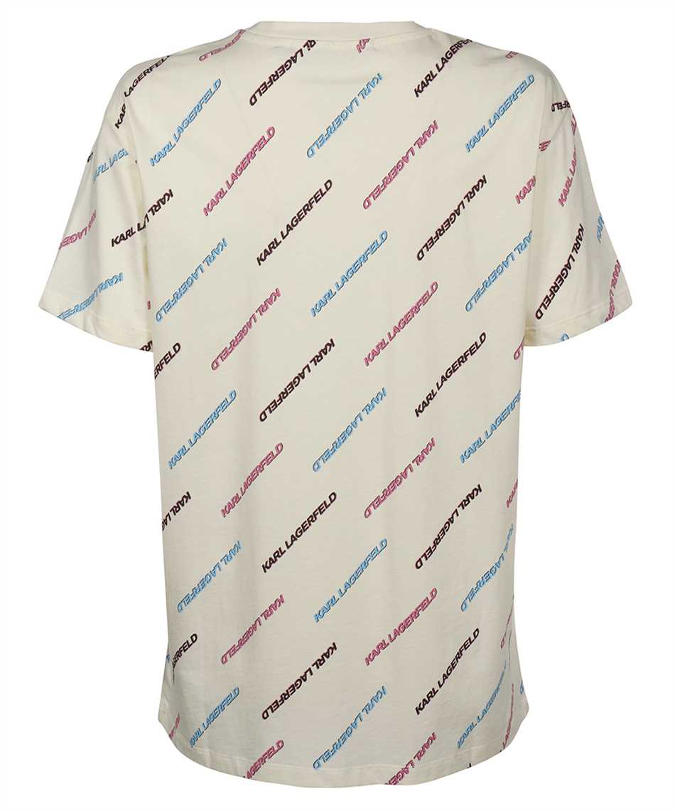 Cotton T-shirt with all over logo