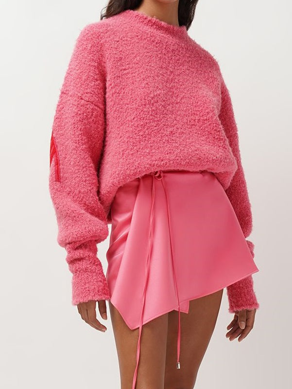 Classic soft sweater with round neck