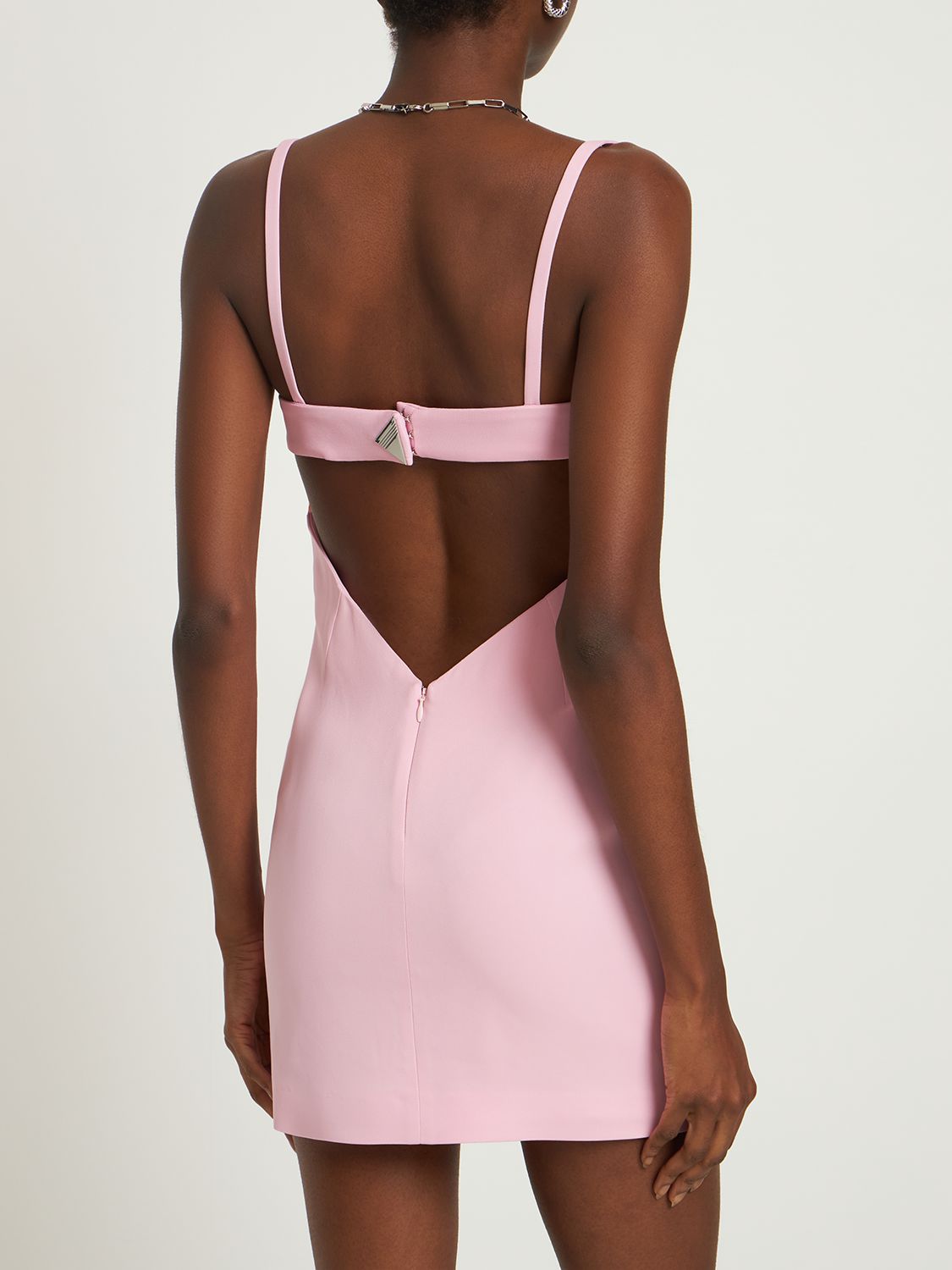 Light pink elegant dress with thin straps
