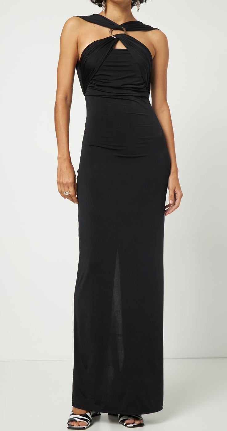 Elegant long black dress