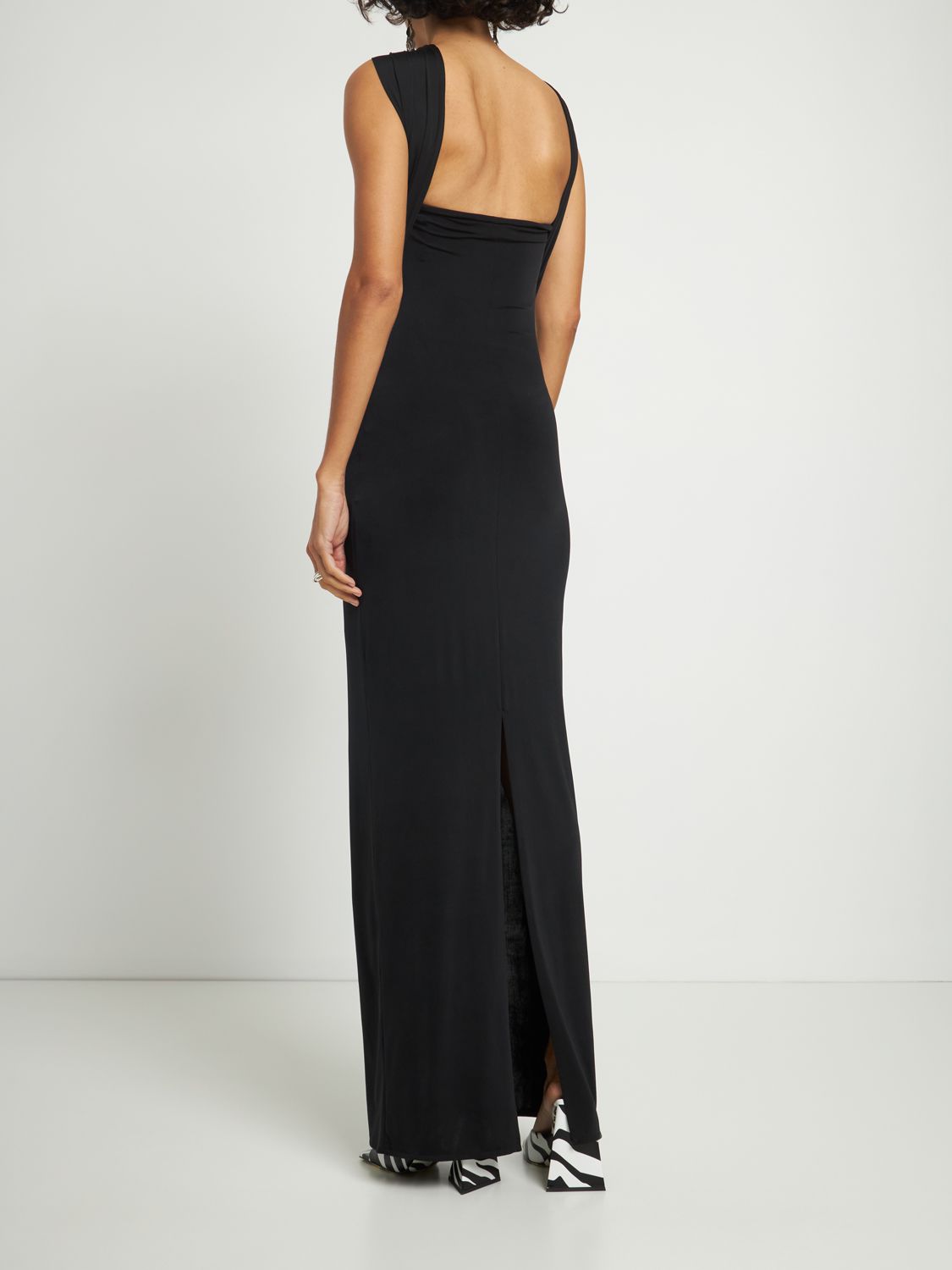 Elegant long black dress