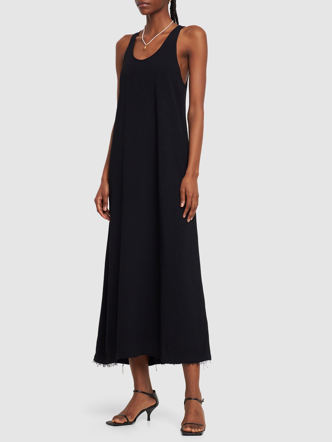 Elegant long black dress for any occasion