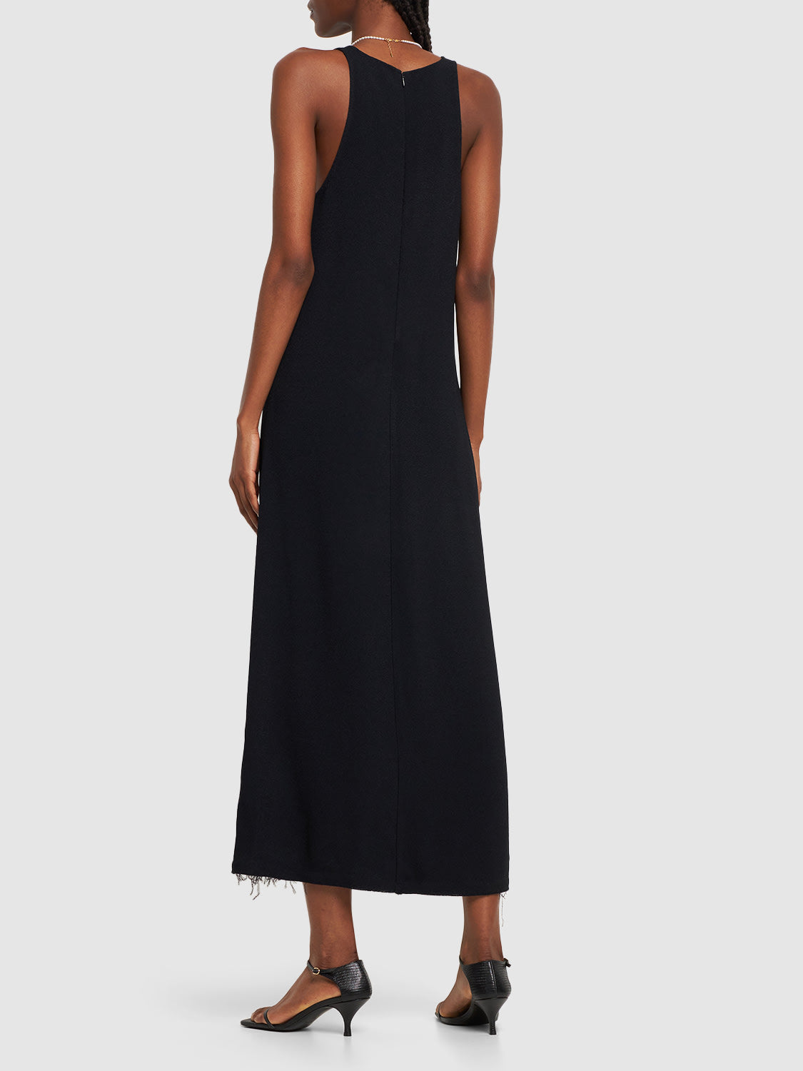Elegant long black dress for any occasion