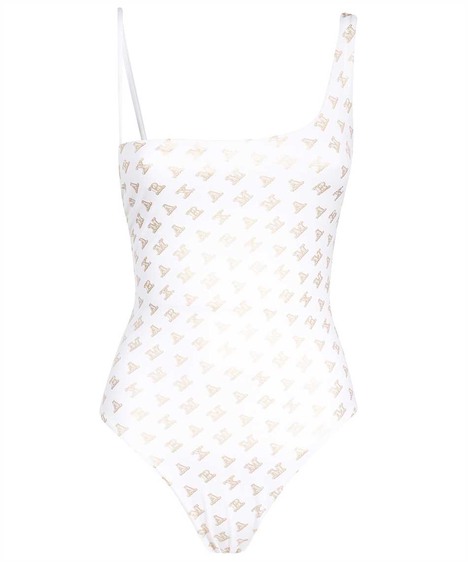 One-piece swimsuit with logo