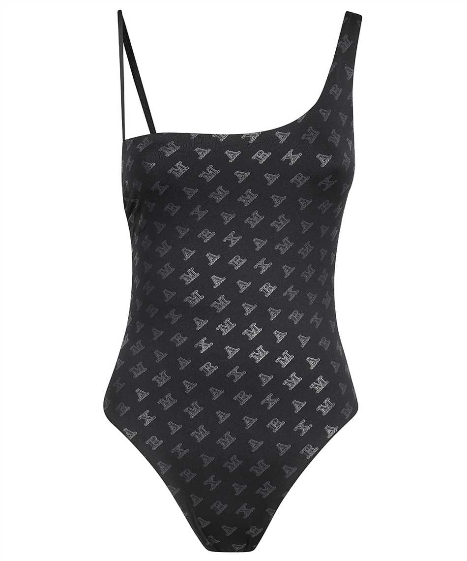 One-piece swimsuit with logo