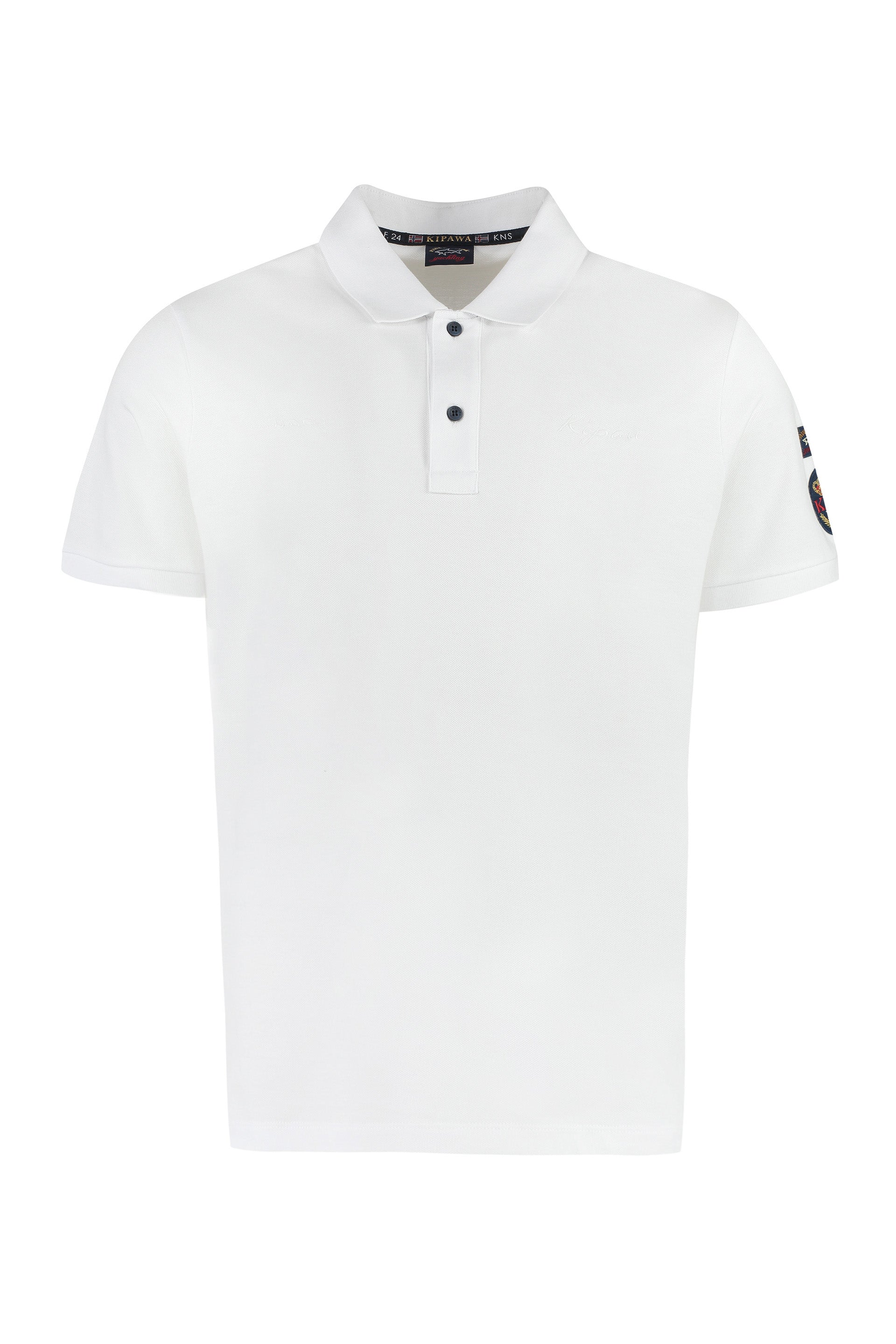 Cotton-piqué polo shirt