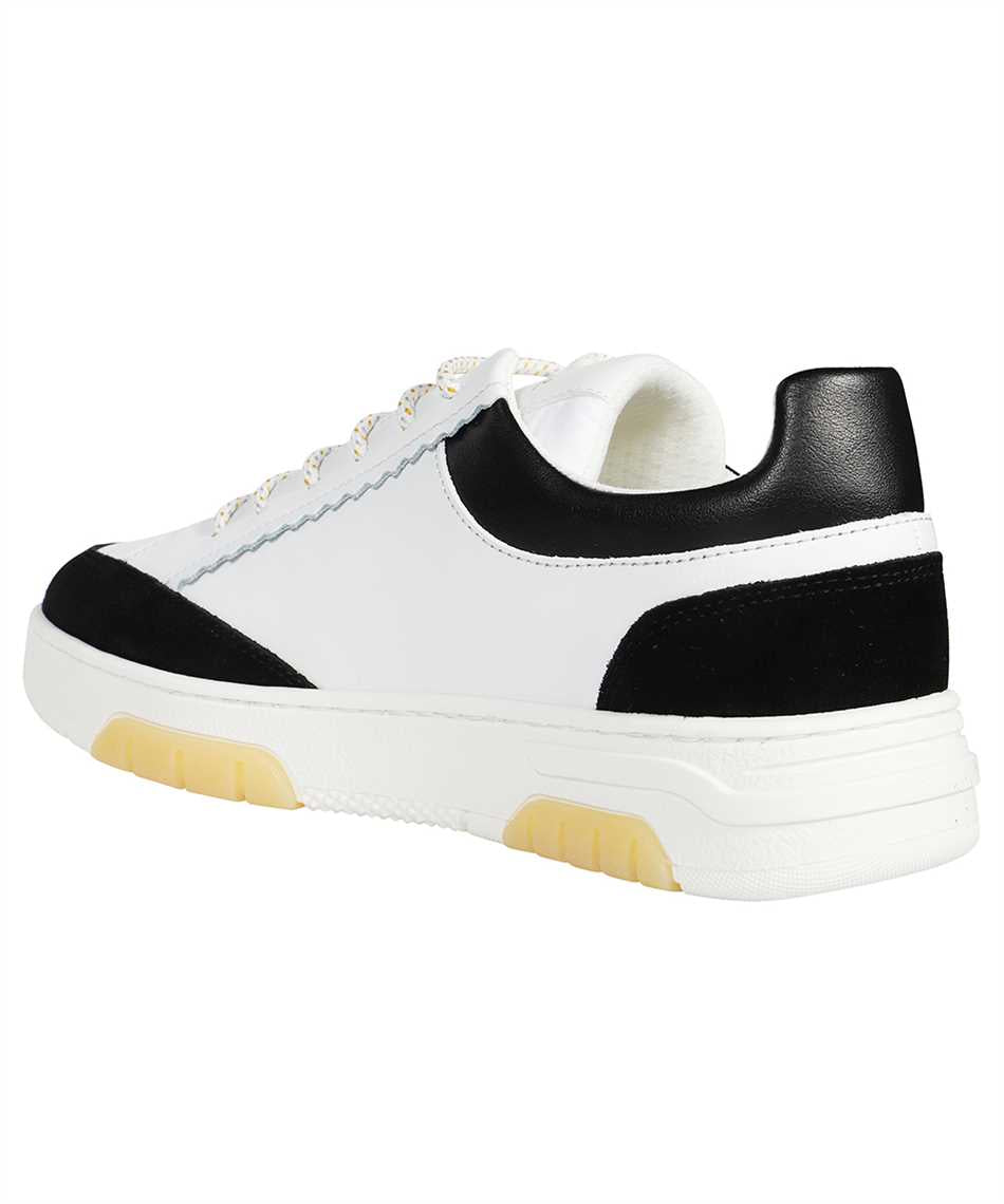 Logo detail leather sneakers