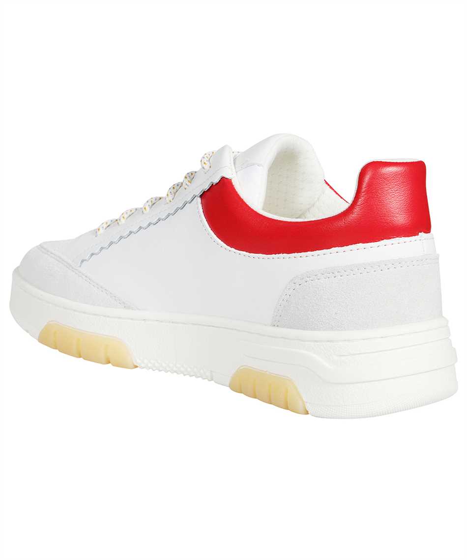 Logo detail leather sneakers