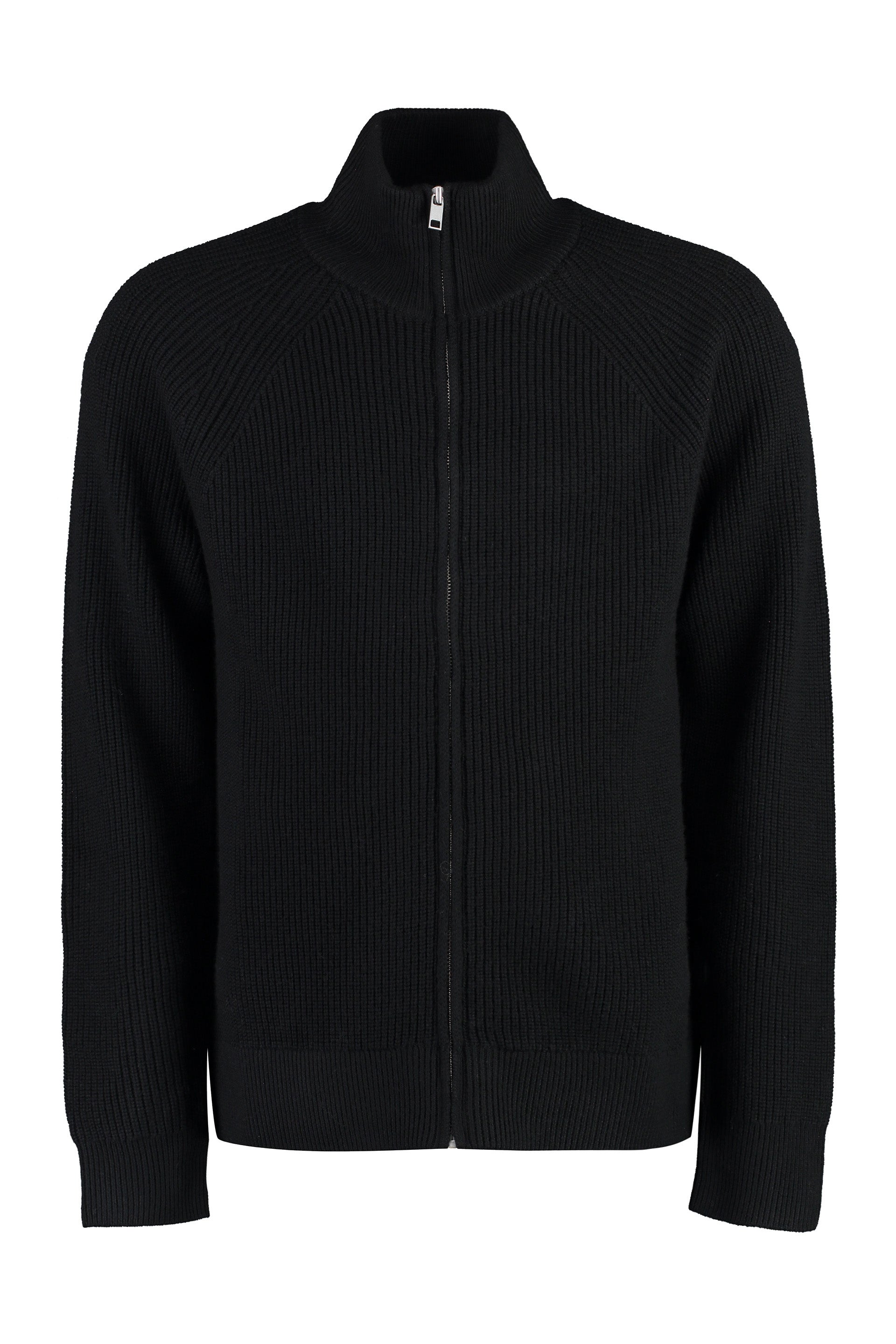 Benett high collar zipped cardigan