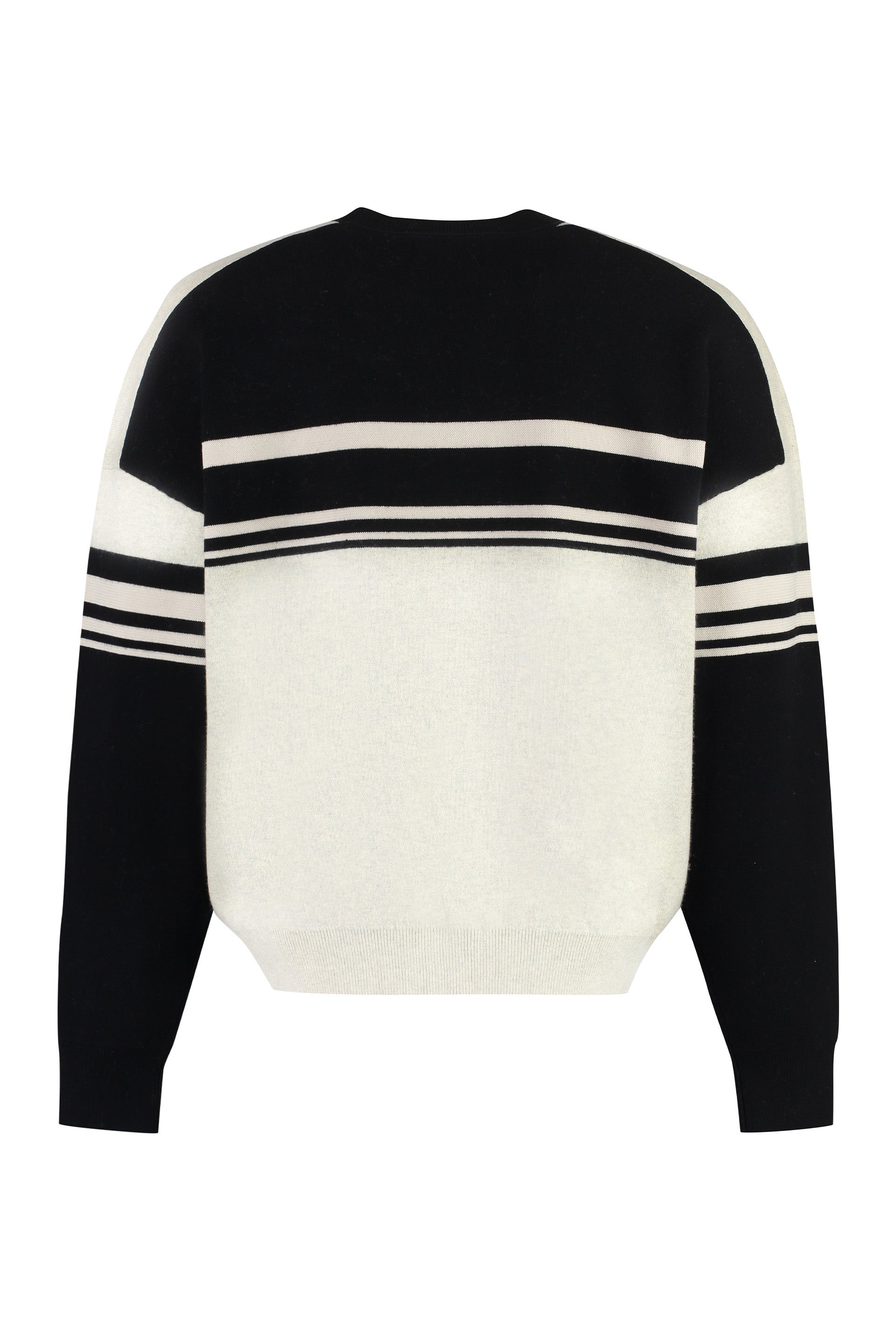 Cotton blend crew-neck sweater