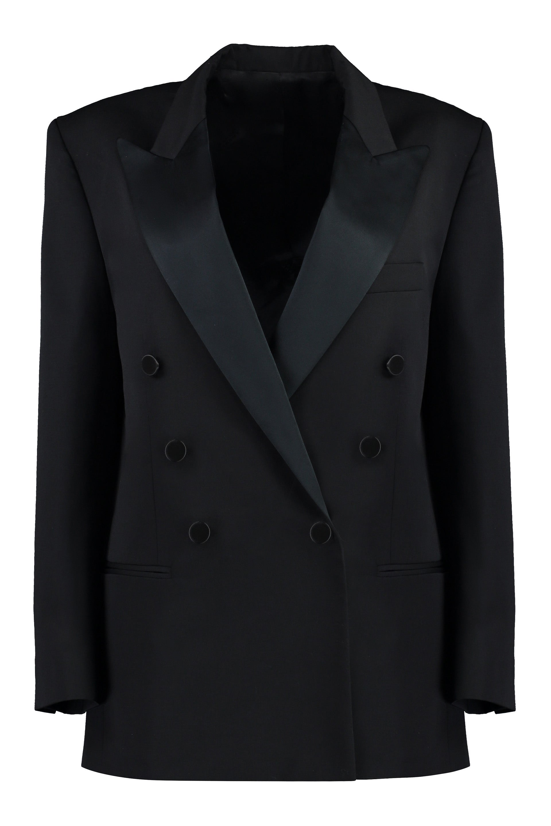 Peagan double-breasted wool blazer