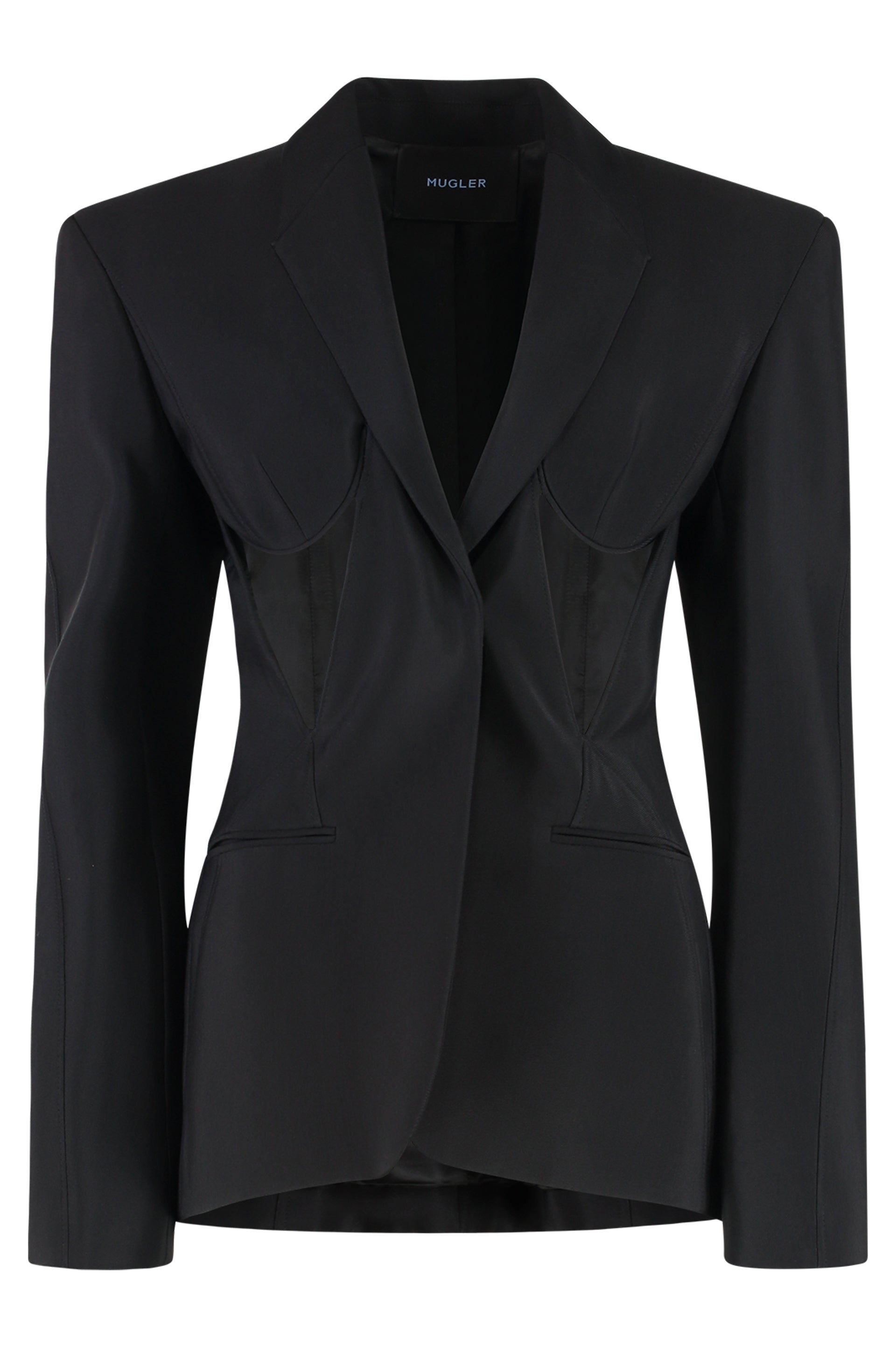Single-breasted one button jacket