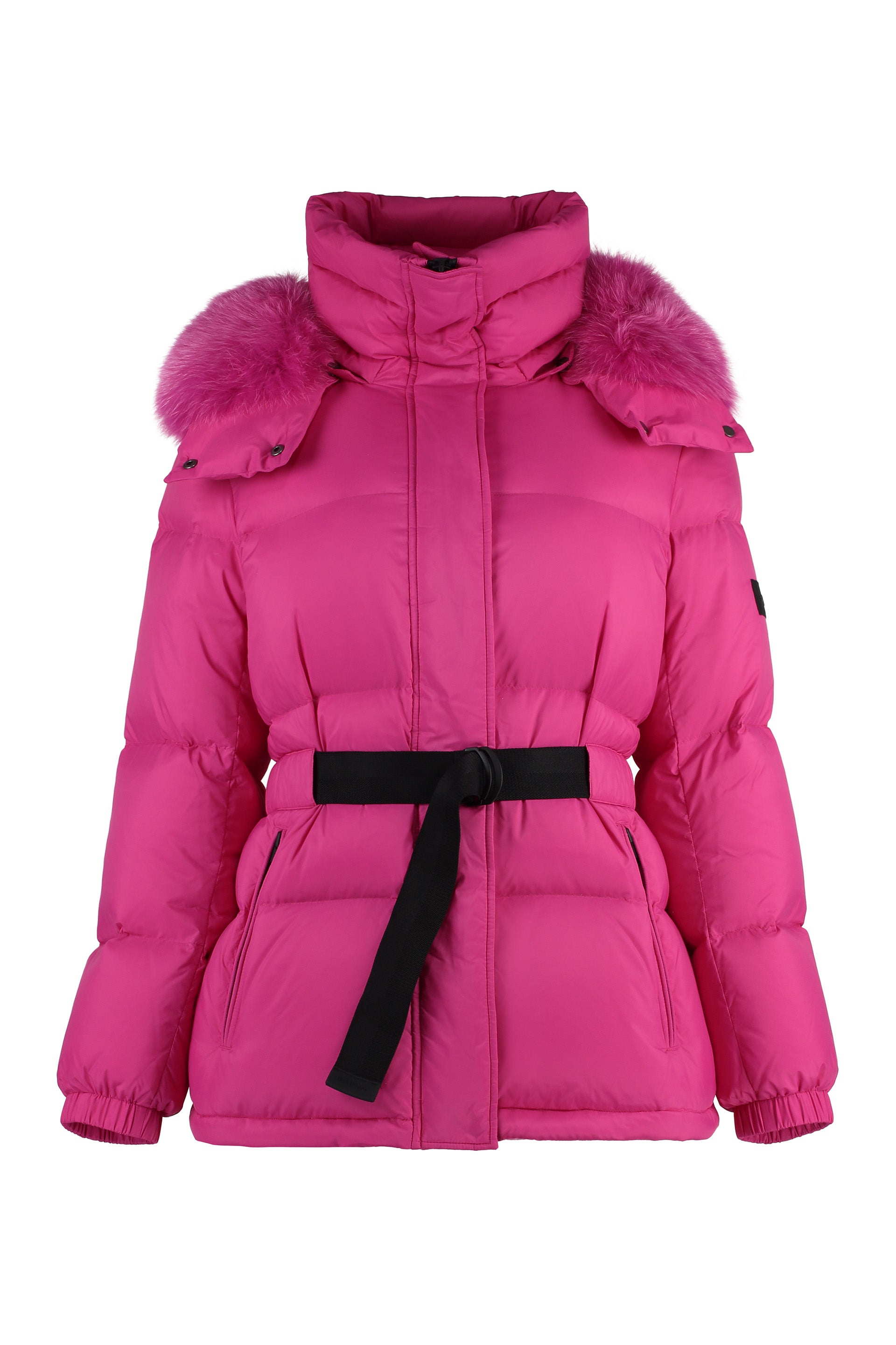 Hooded down jacket