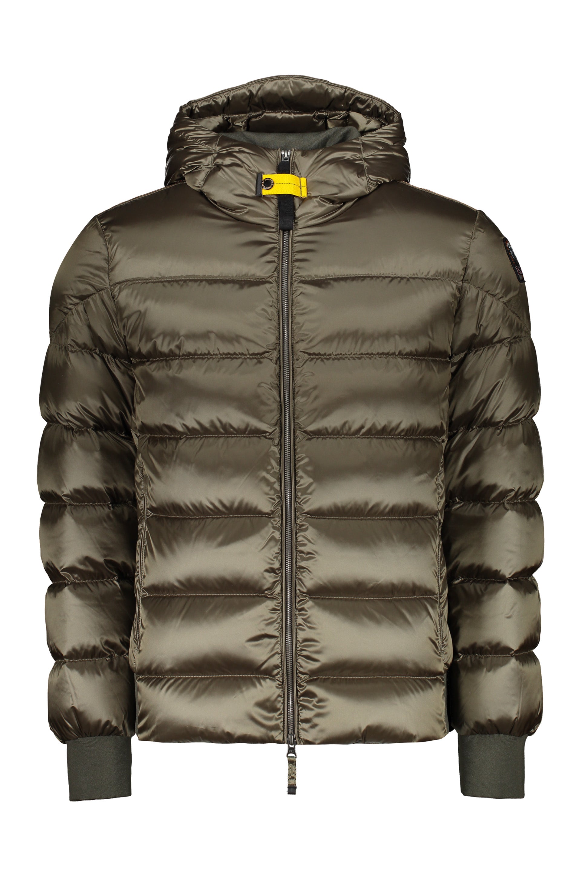 Pharrell Hooded Bomber-Style Down Jacket