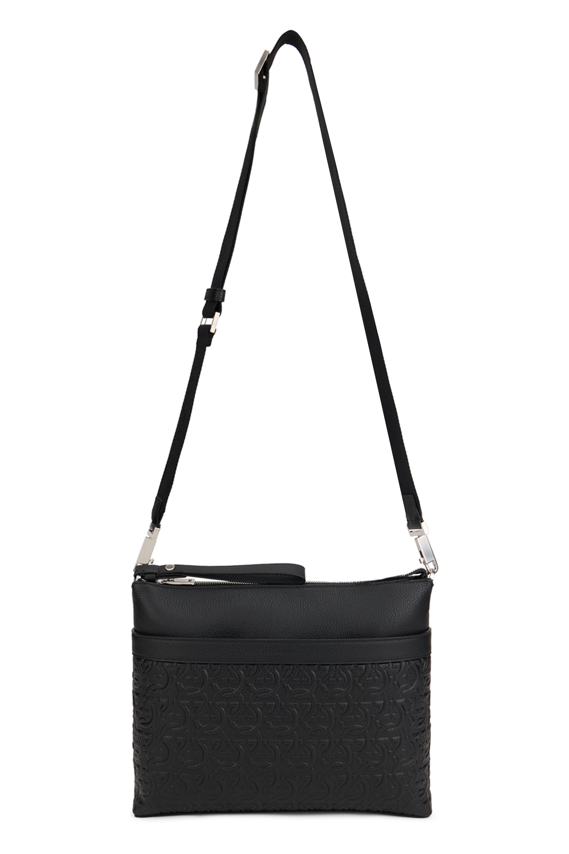 Messenger Bag Gancini in Leather