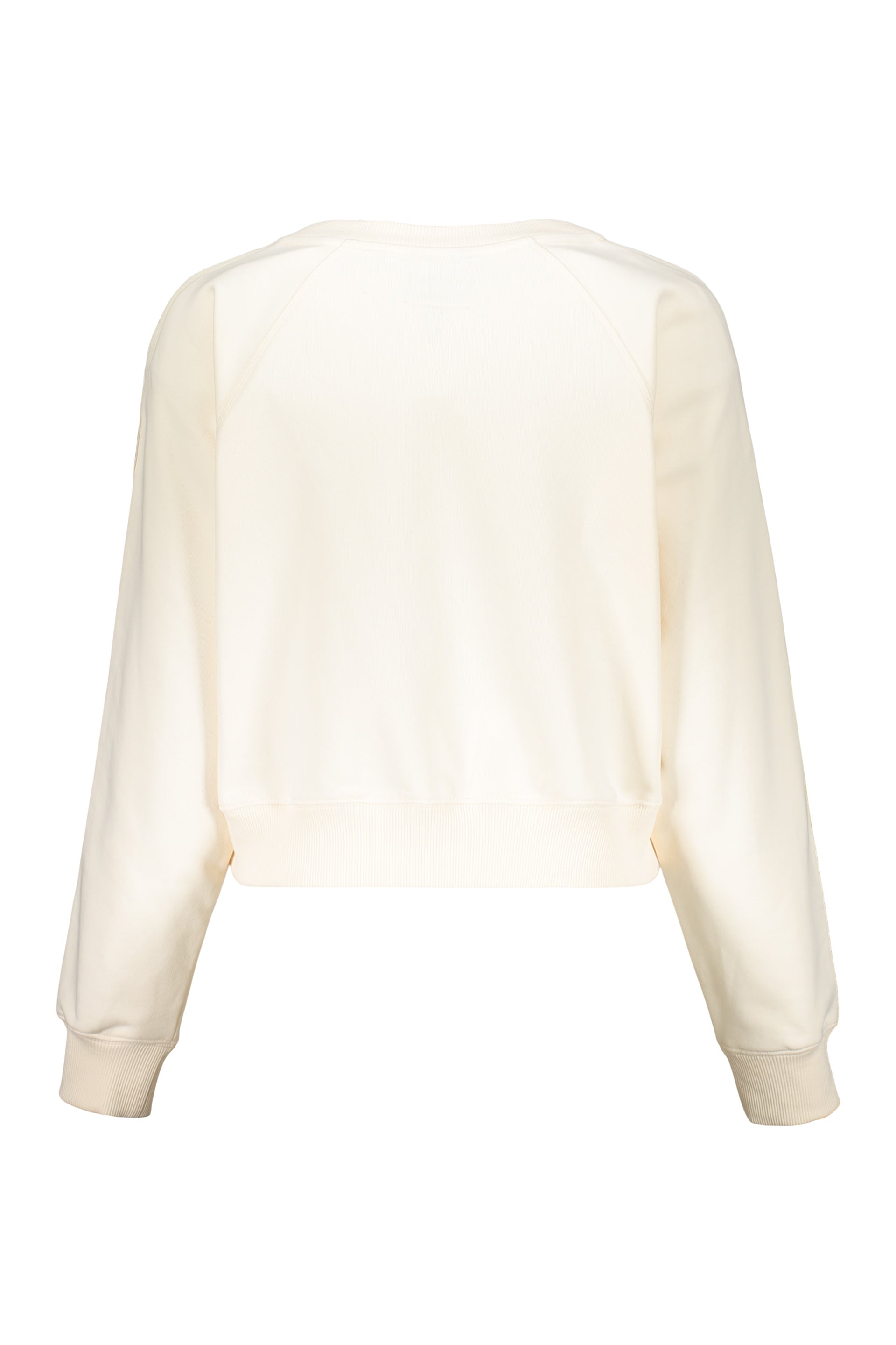 Elegant ivory cropped sweater made of soft material