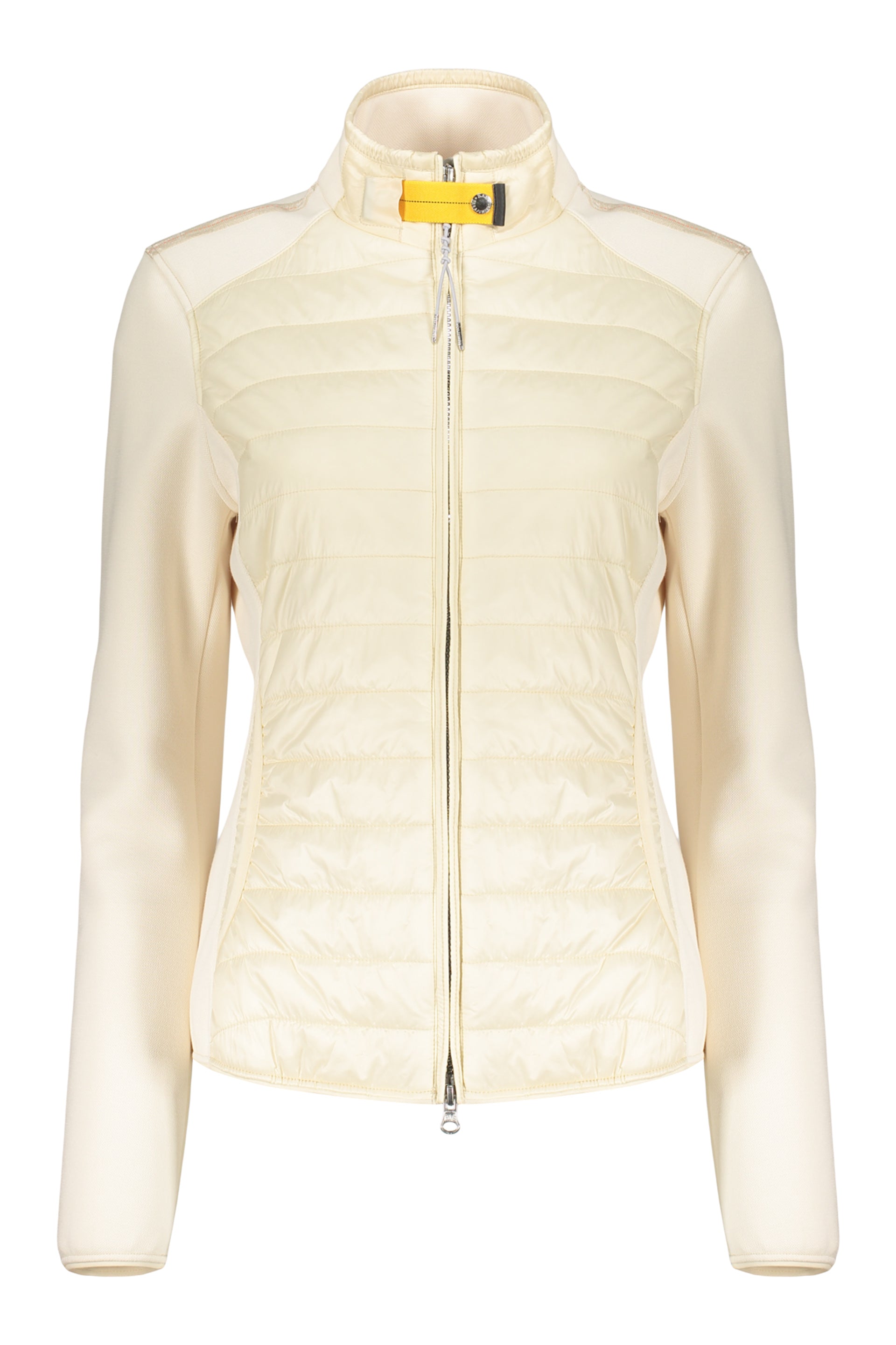 Lightweight cream jacket with elegant zip