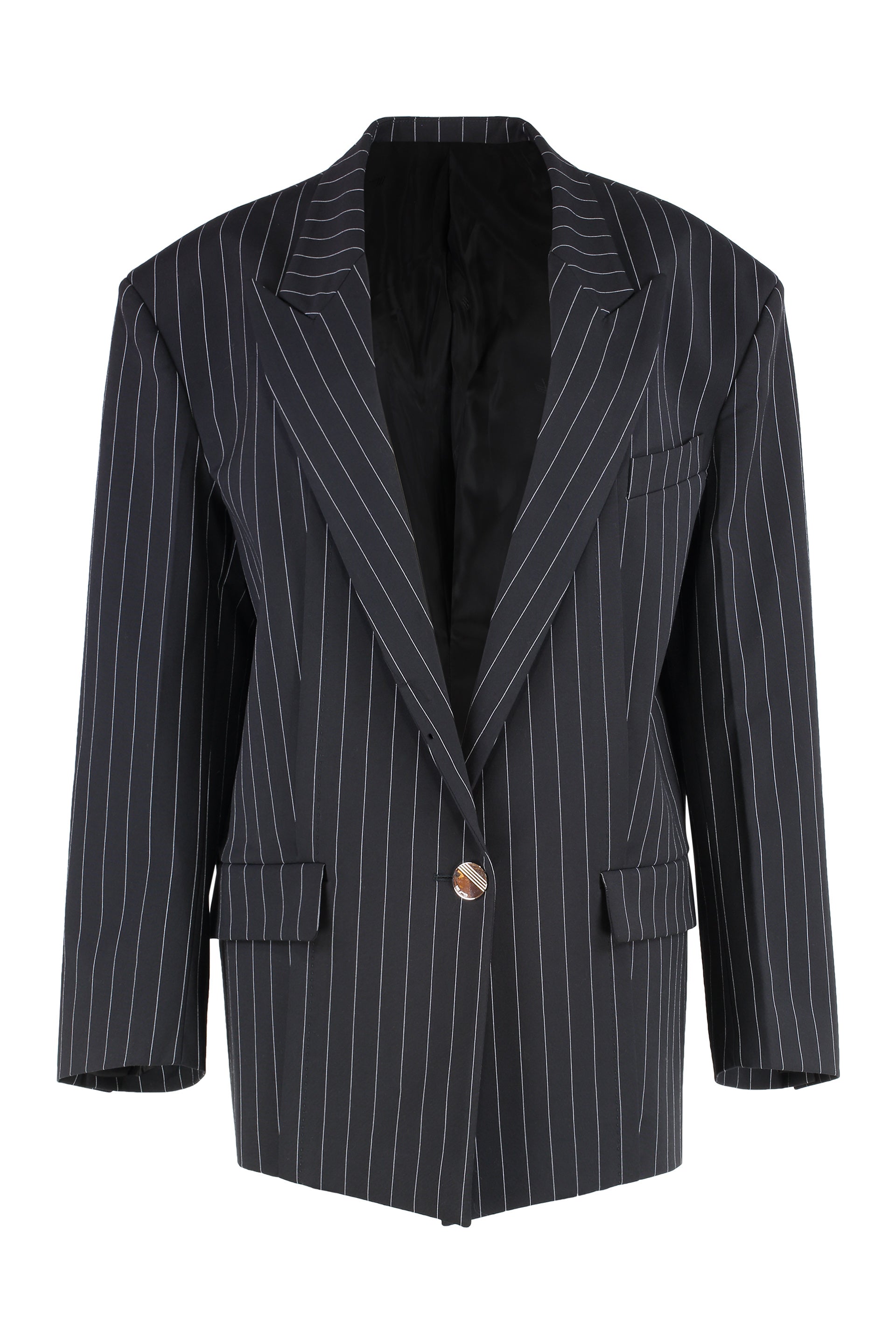 Single-breasted one button jacket