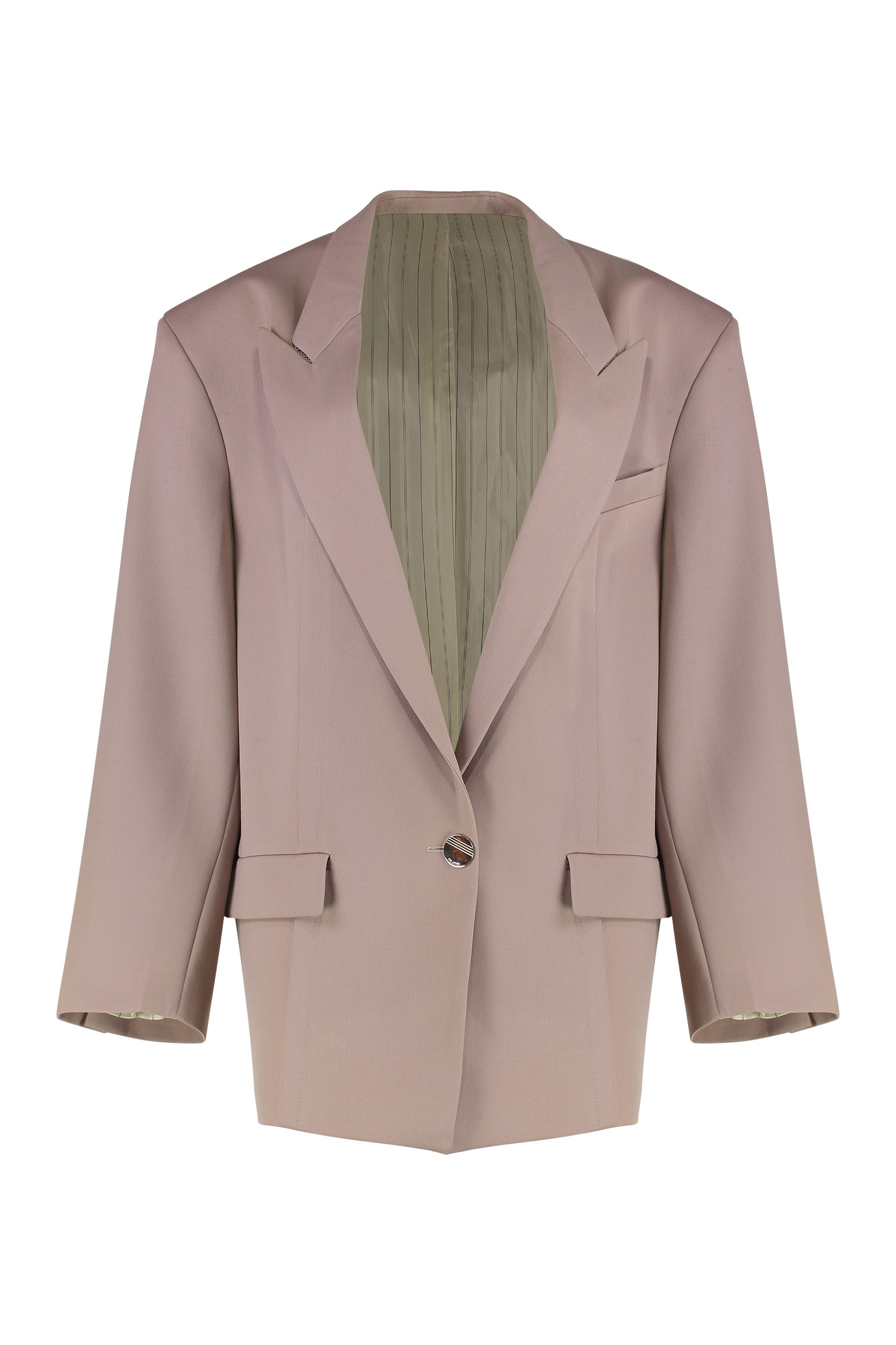 Single-breasted virgin wool jacket