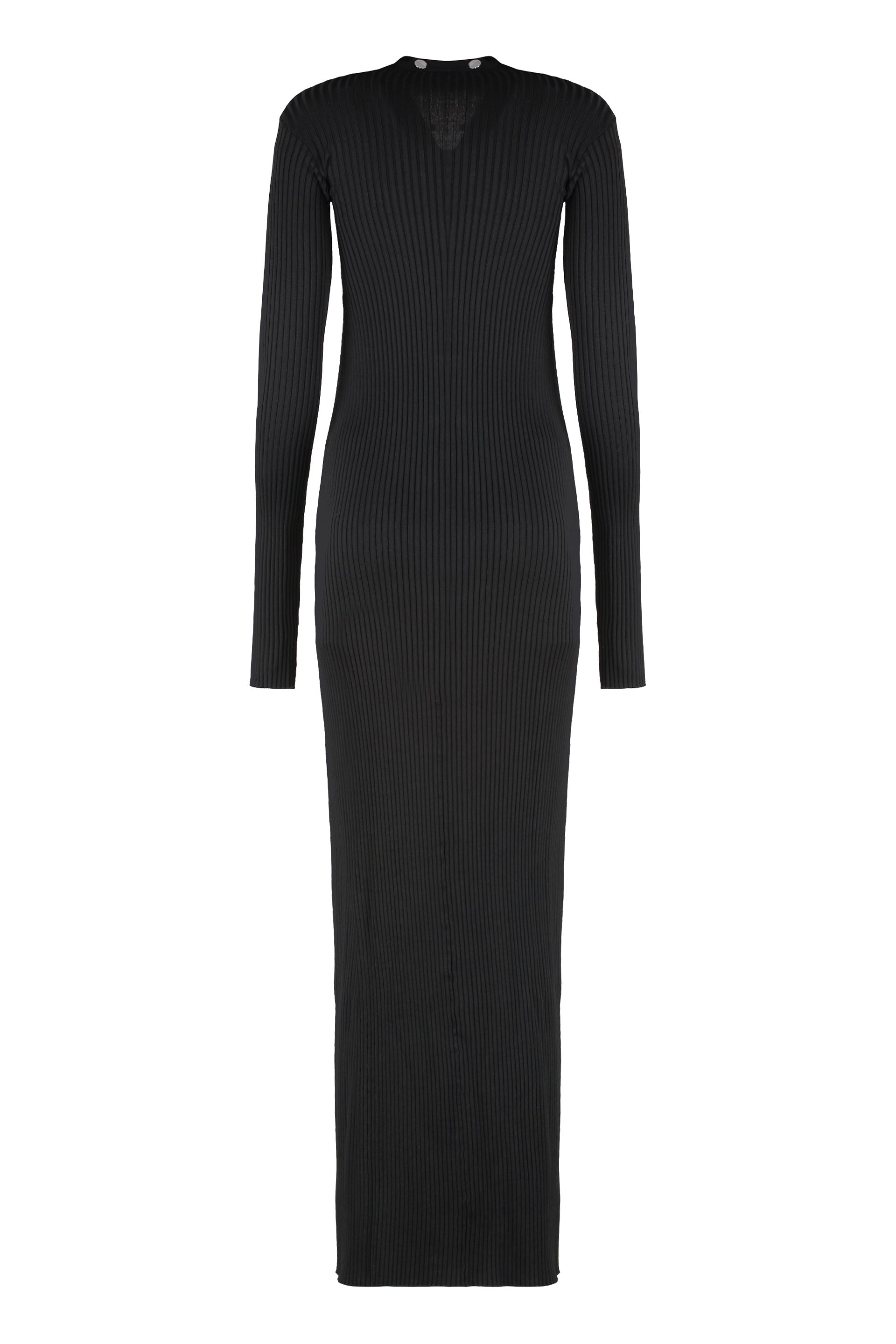 Long knitted cardigan