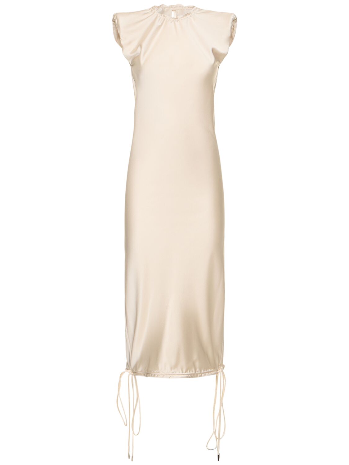Elegant long cream dress