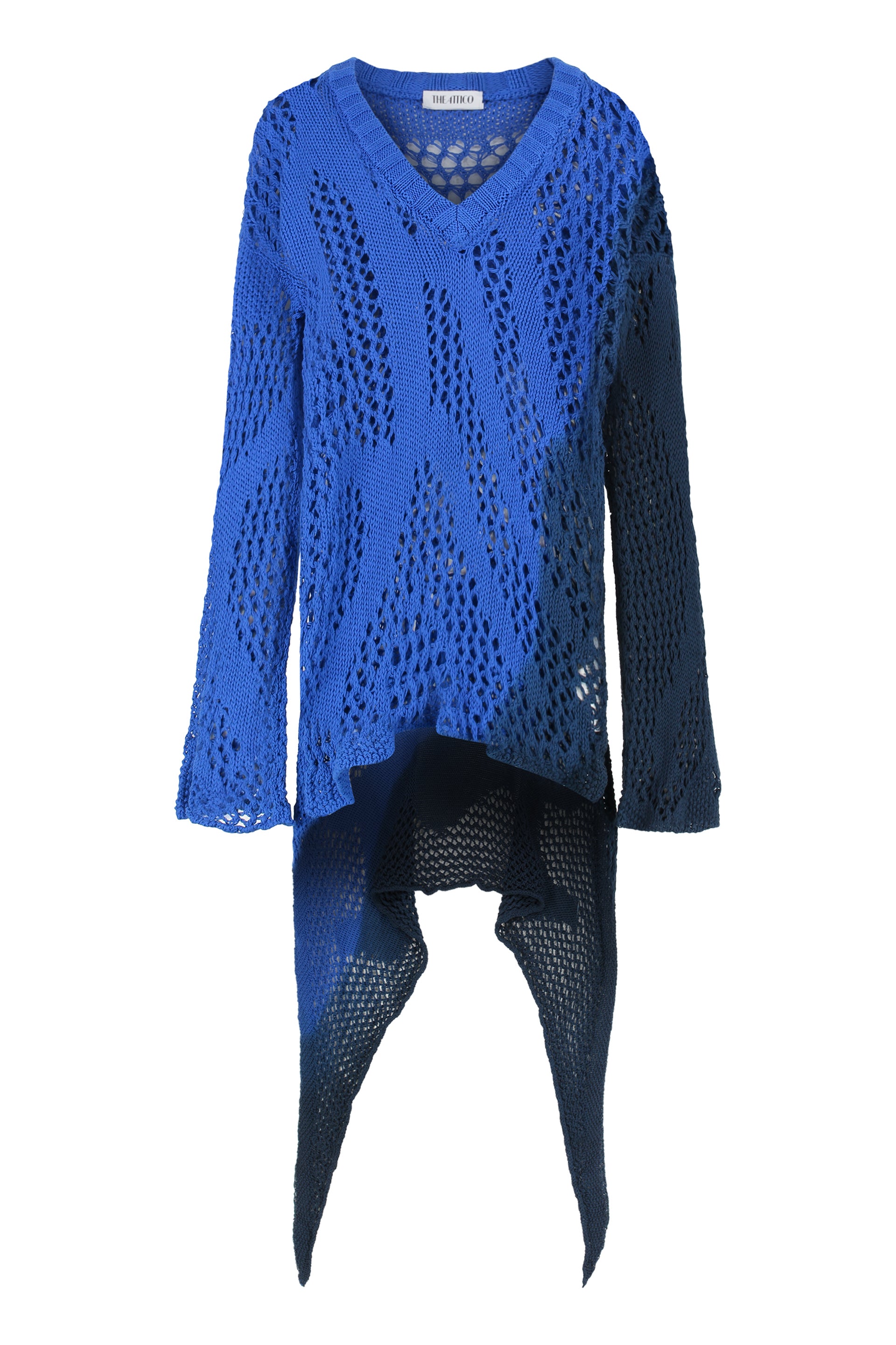Openwork-knit dress