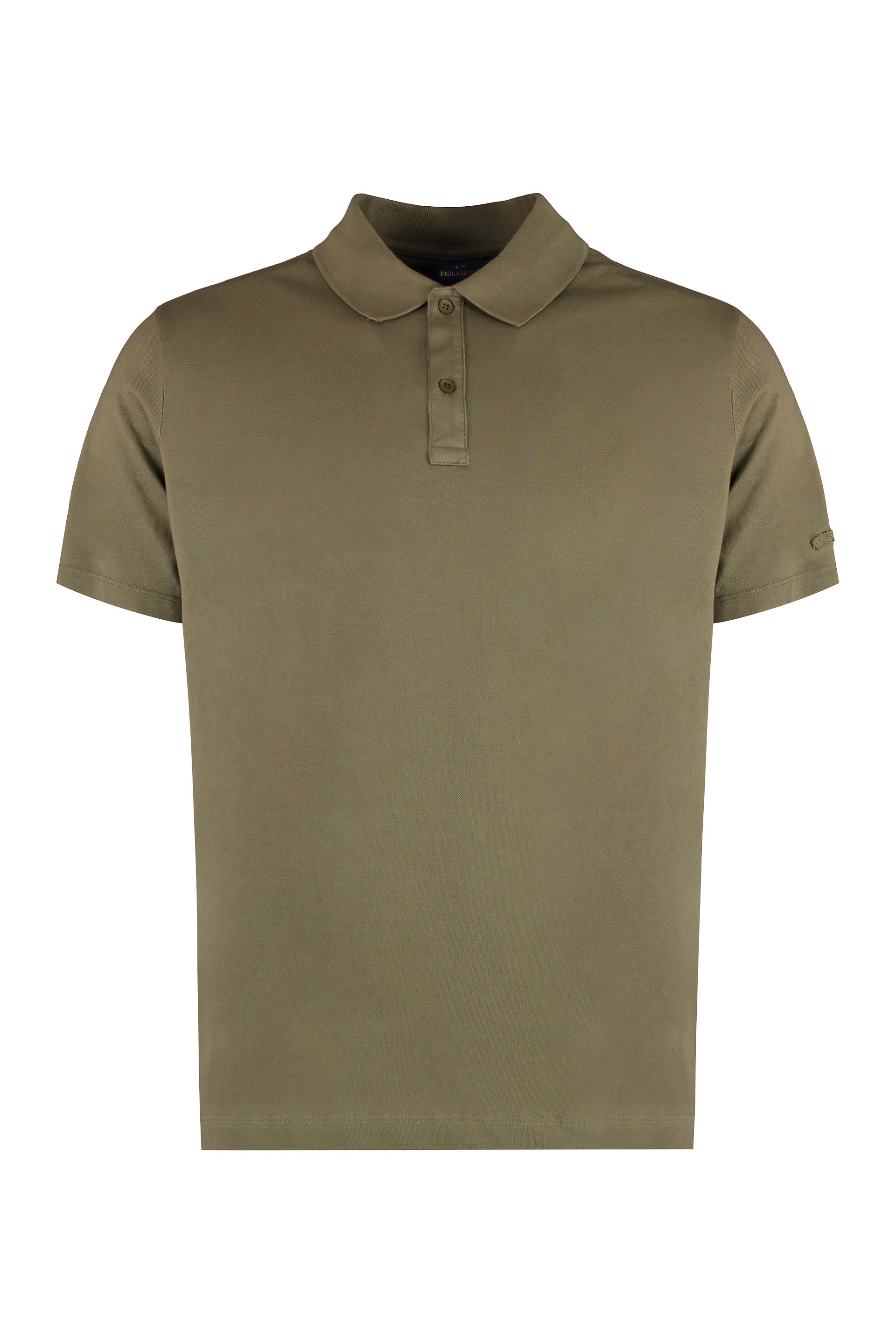 Short sleeve cotton polo shirt