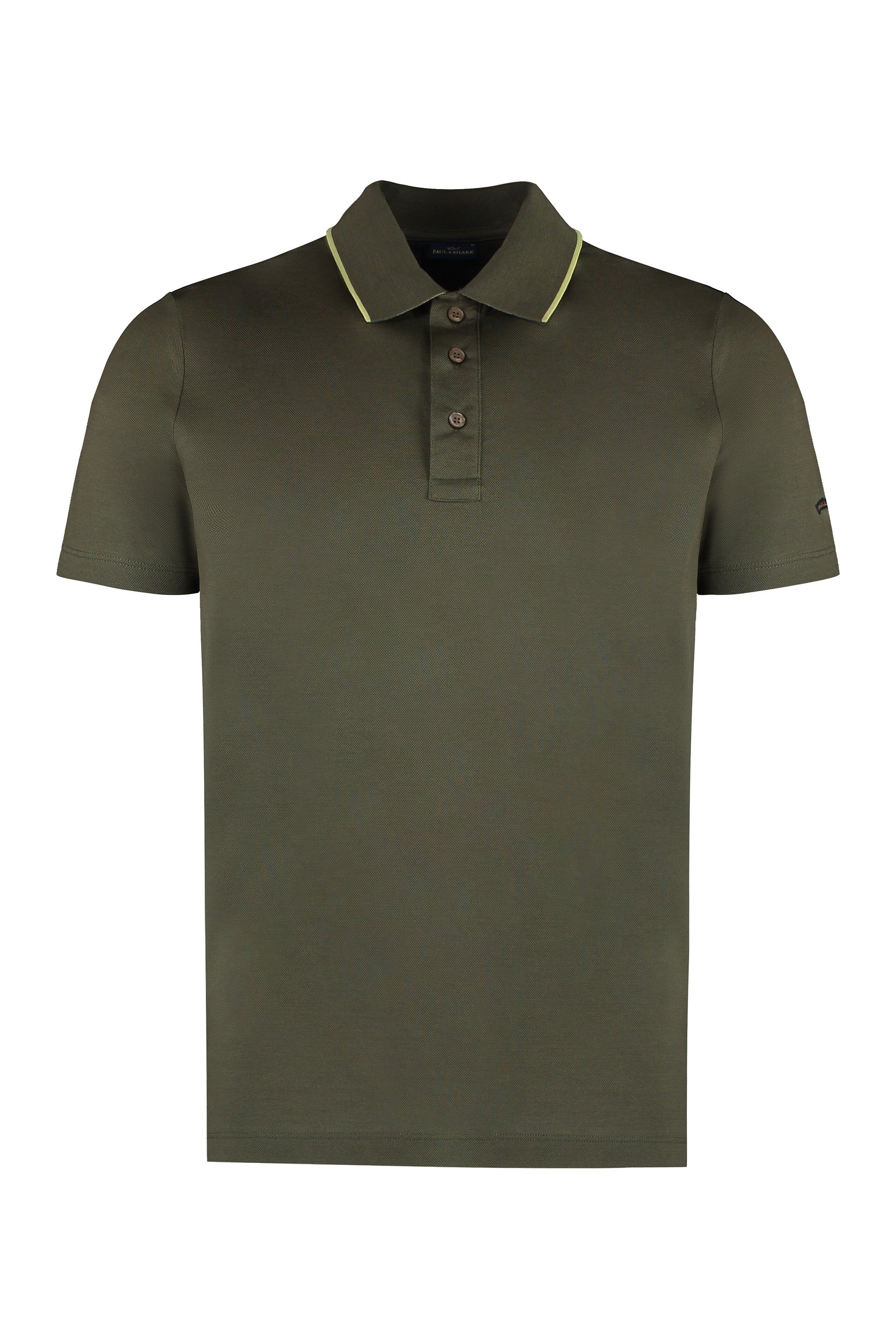 Short sleeve cotton polo shirt