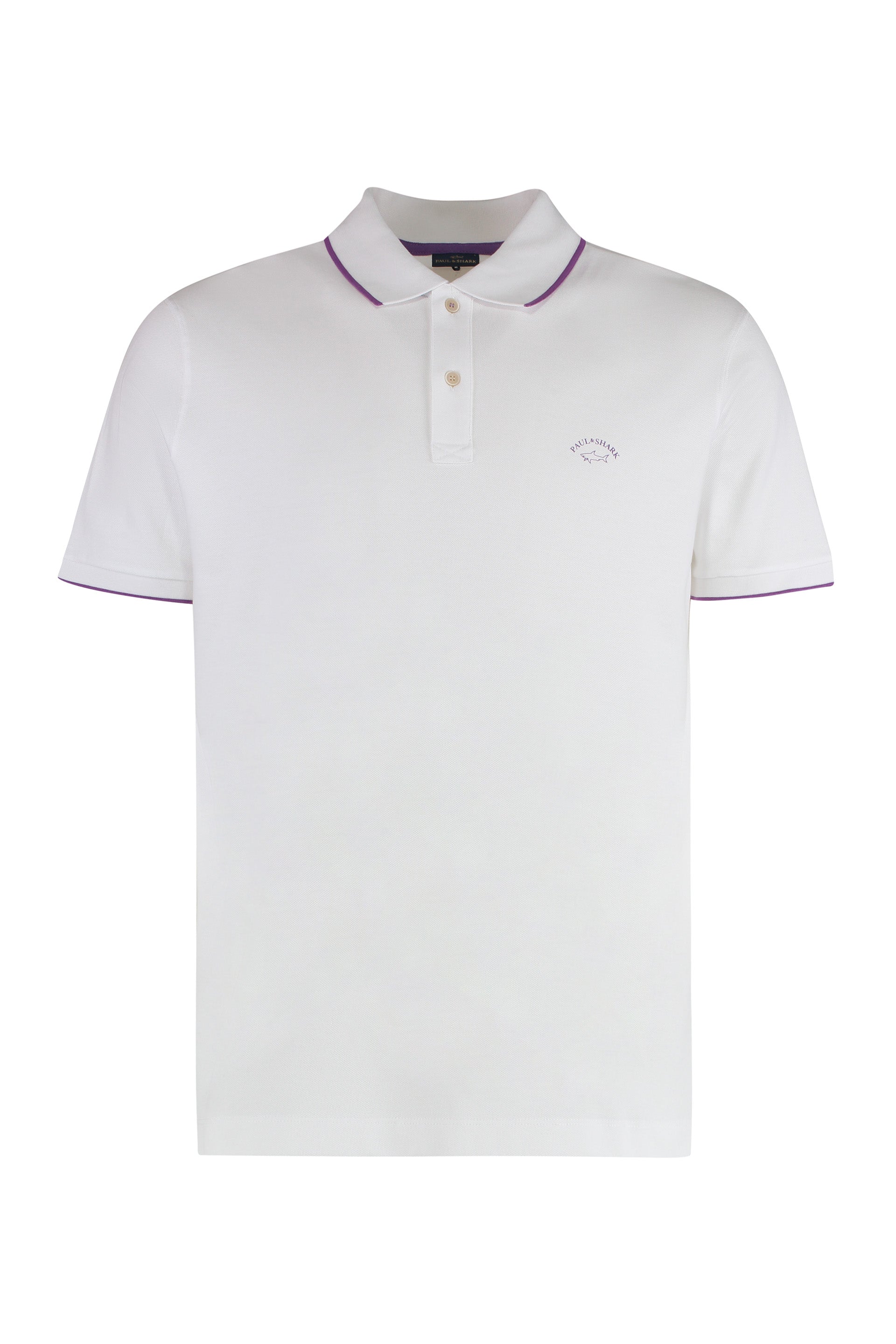 Cotton-piqué polo shirt