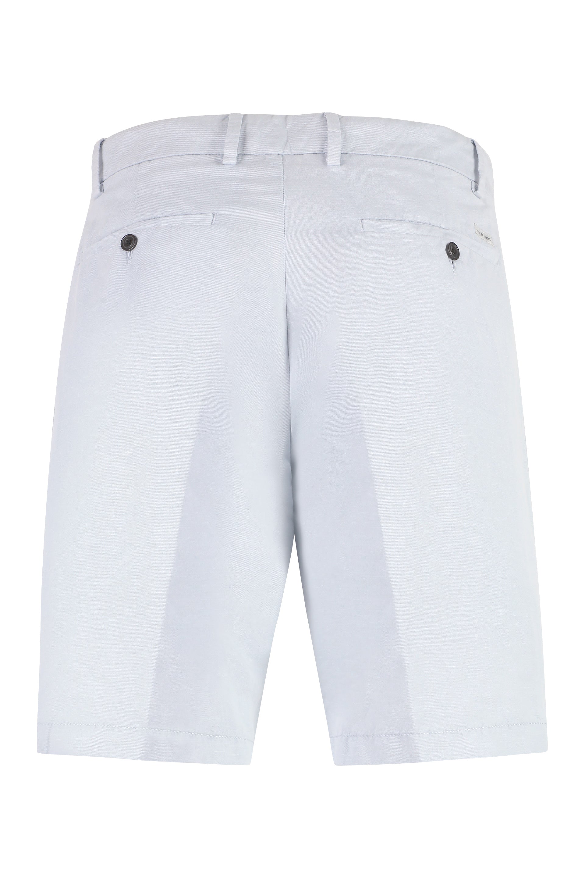 Cotton and linen bermuda-shorts