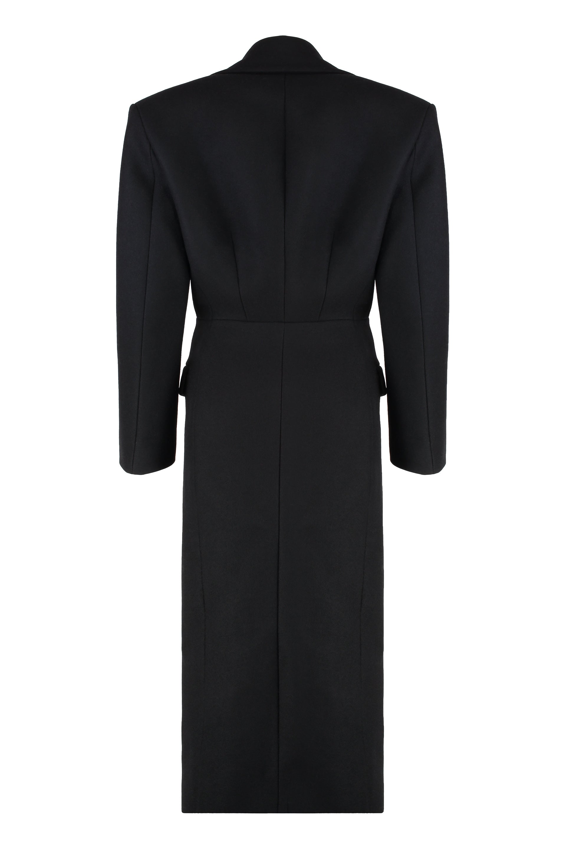 Virgin wool long coat
