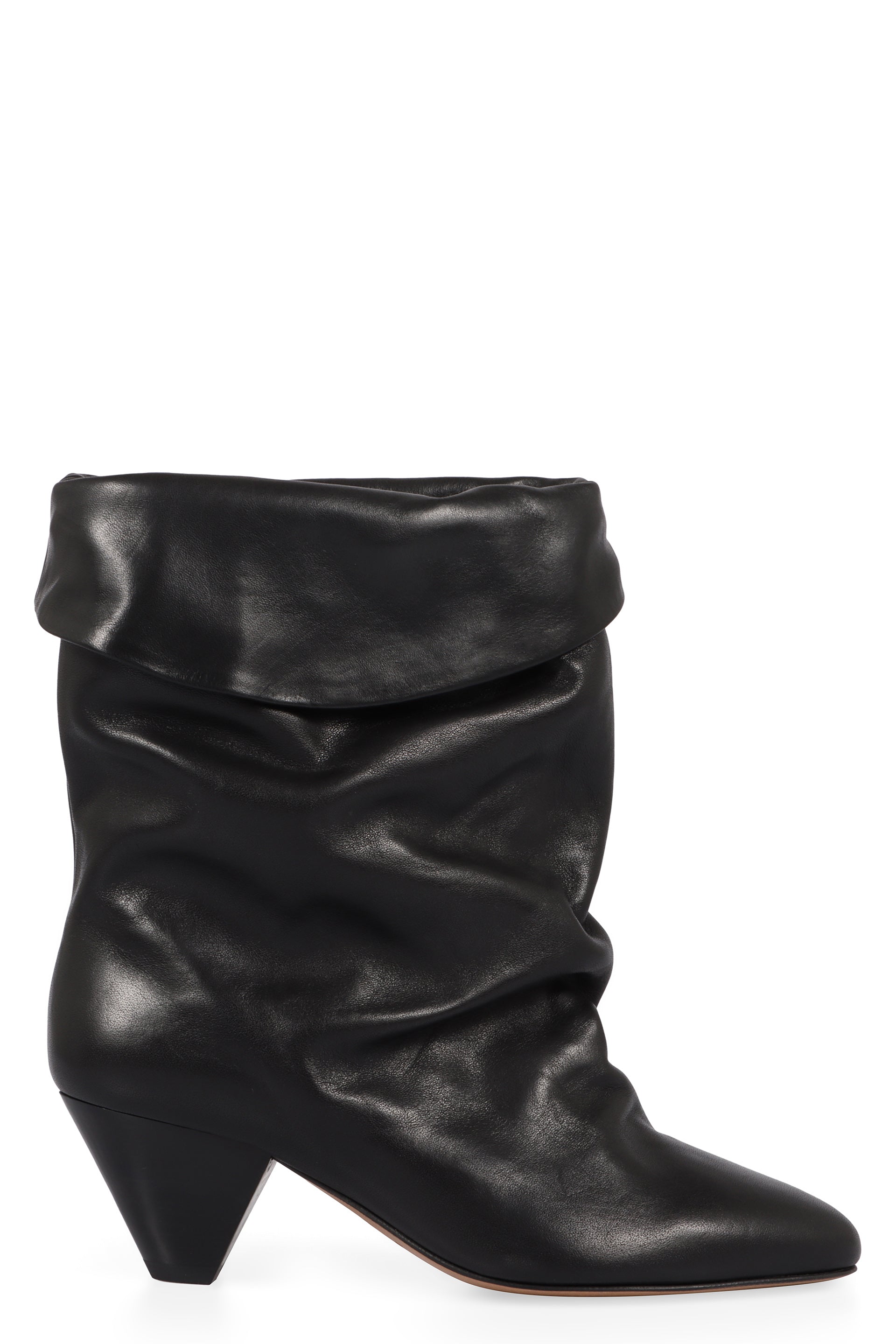 Leather ankle boots