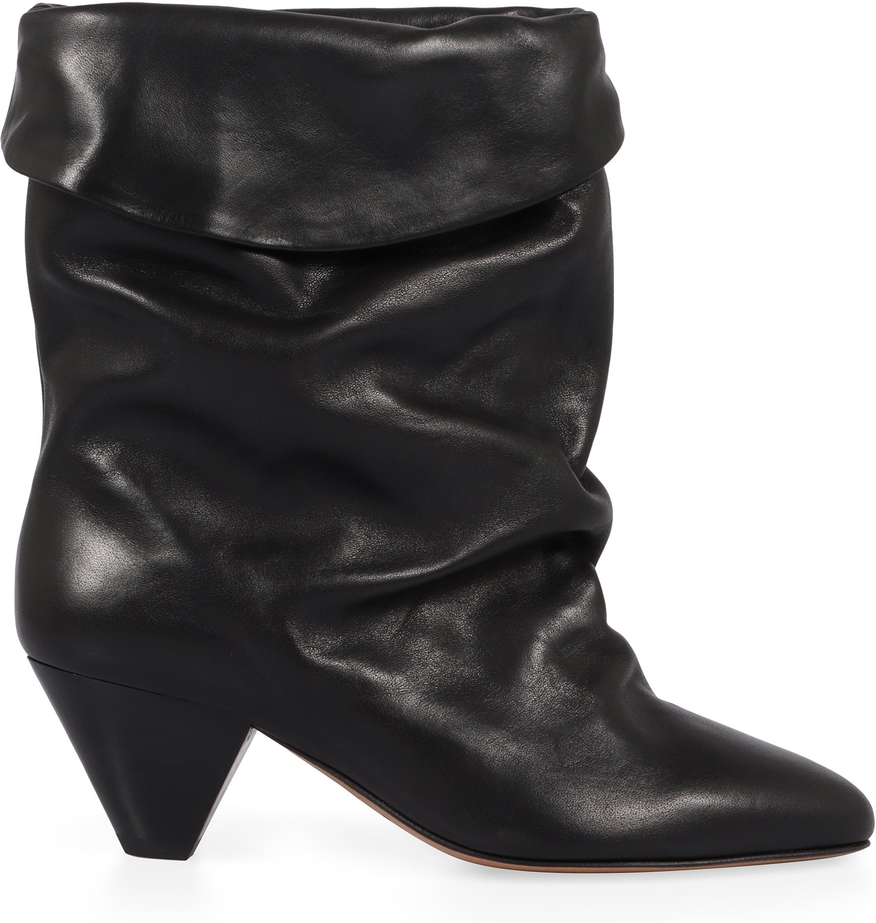 Leather ankle boots