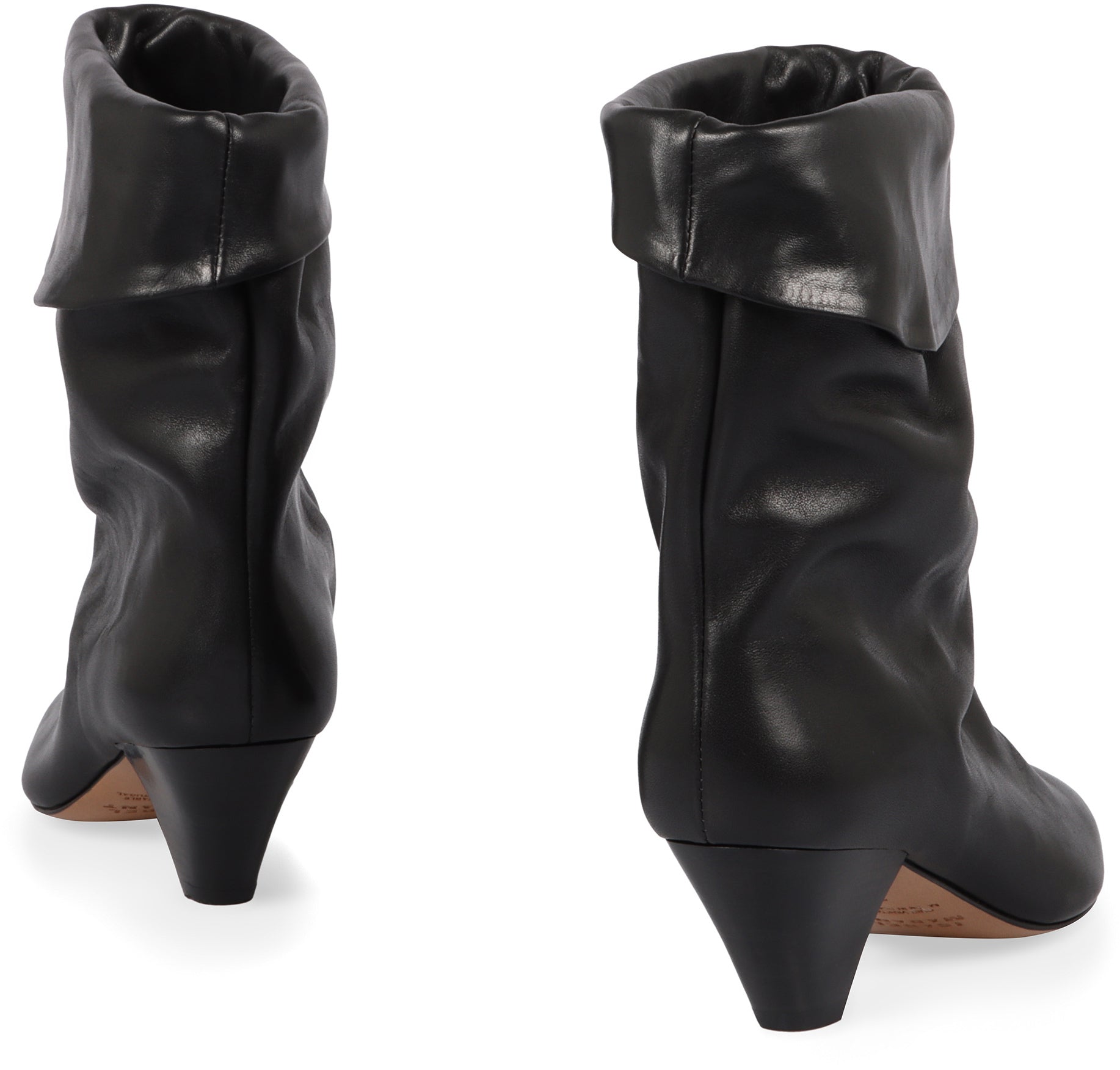 Leather ankle boots