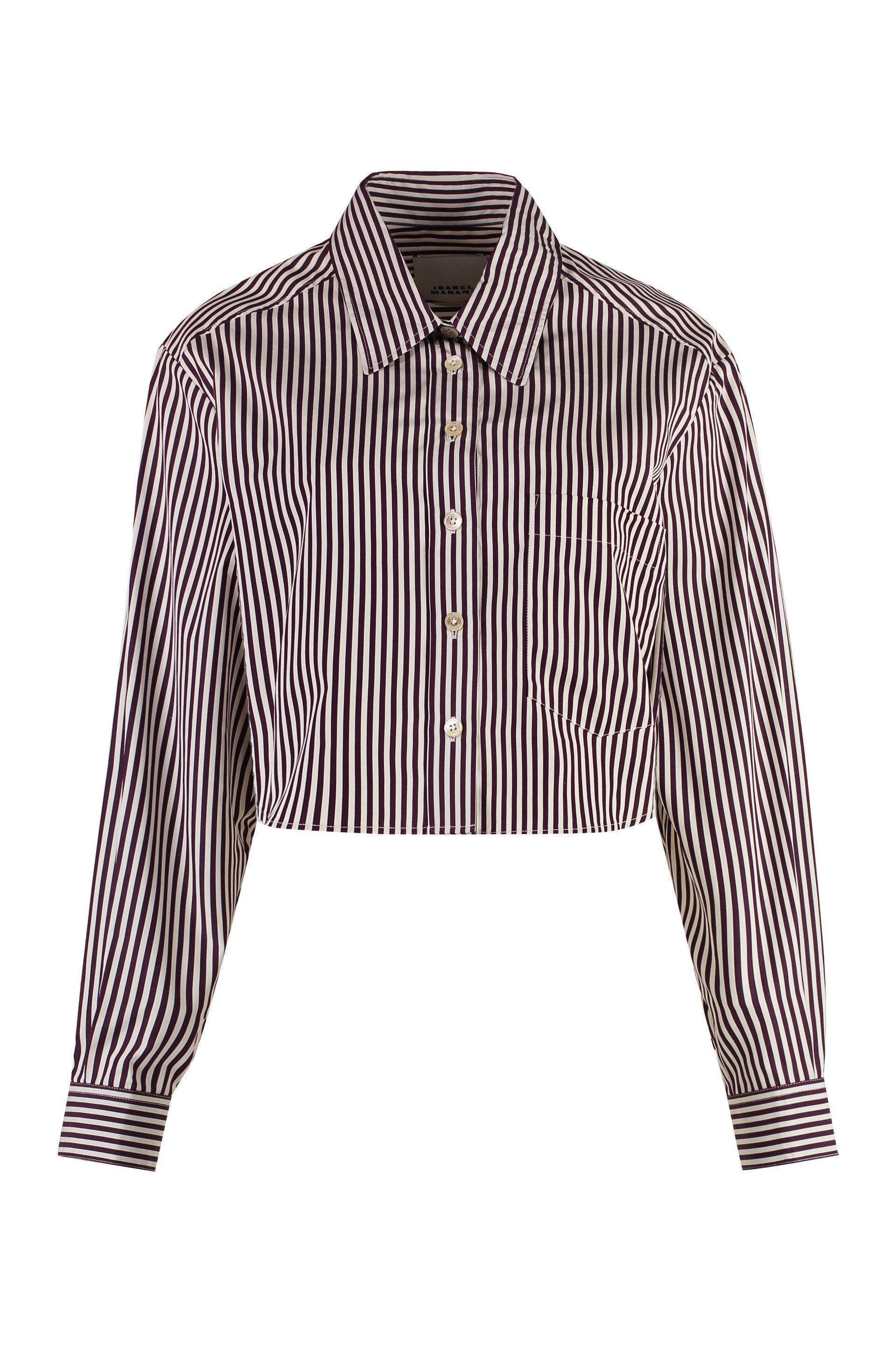 Fleora striped poplin shirt