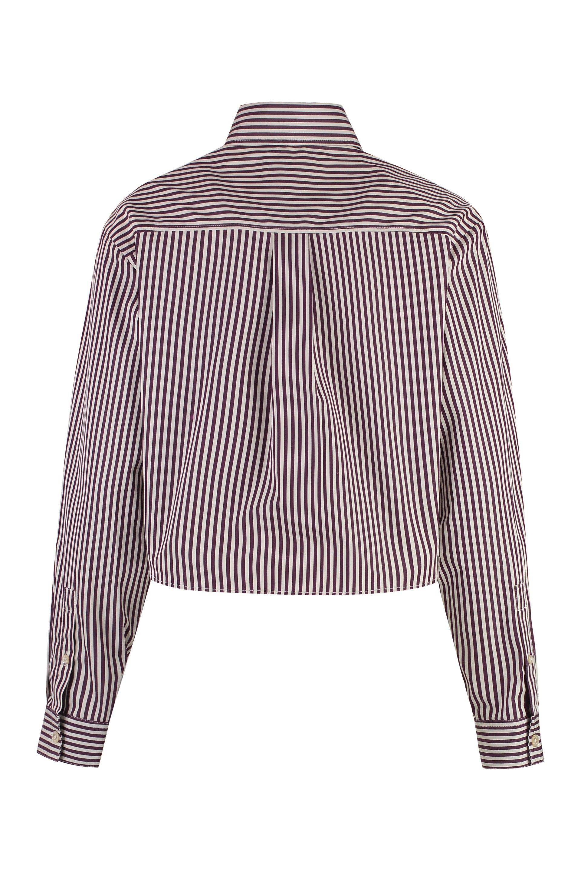 Fleora striped poplin shirt